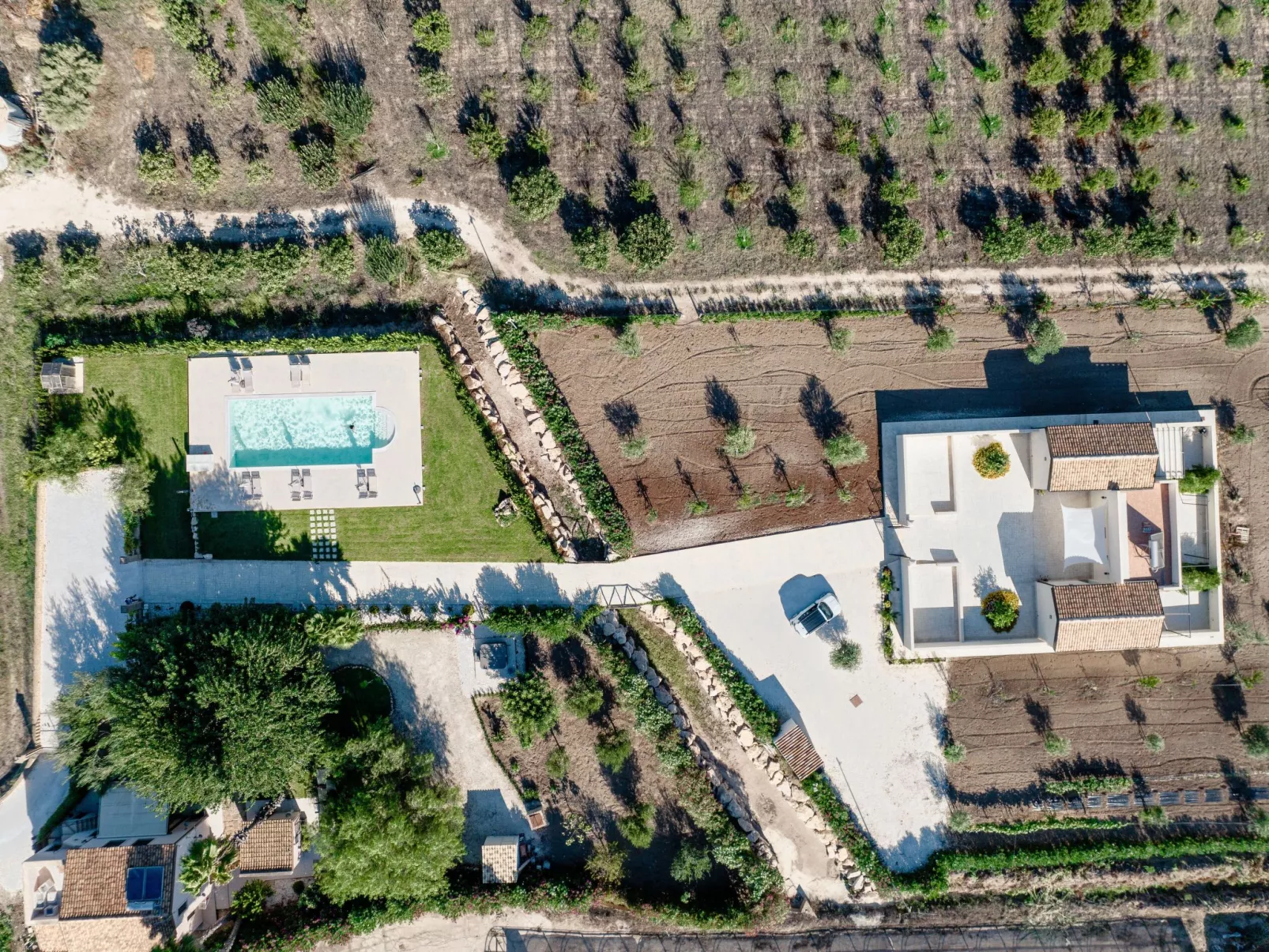 In Noto mit Terrasse, Garten und gemeinsamem Pool