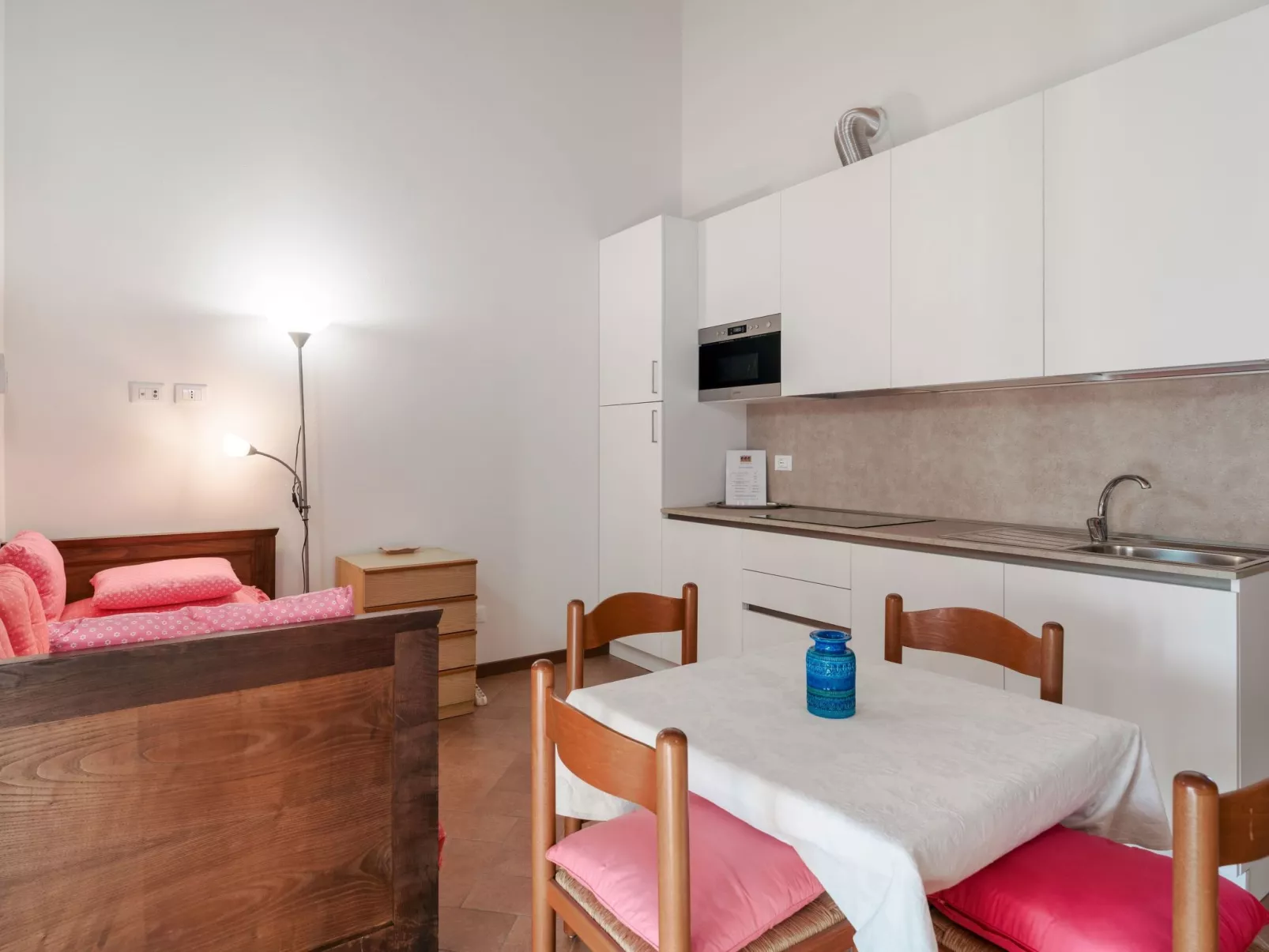 Wohnung mit Einzelbetten und Schlafsofa