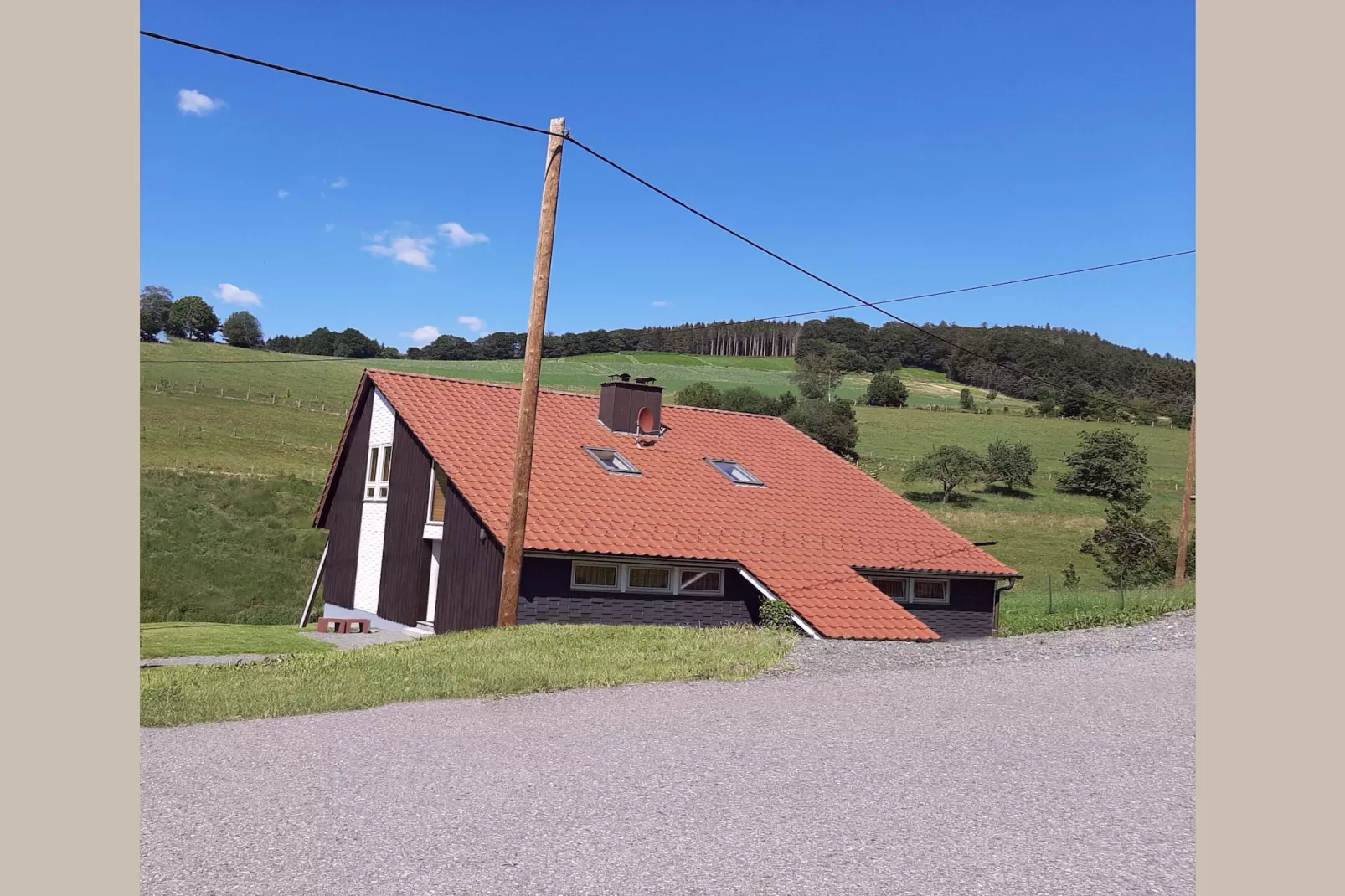 Dachsbau-Buitenkant zomer