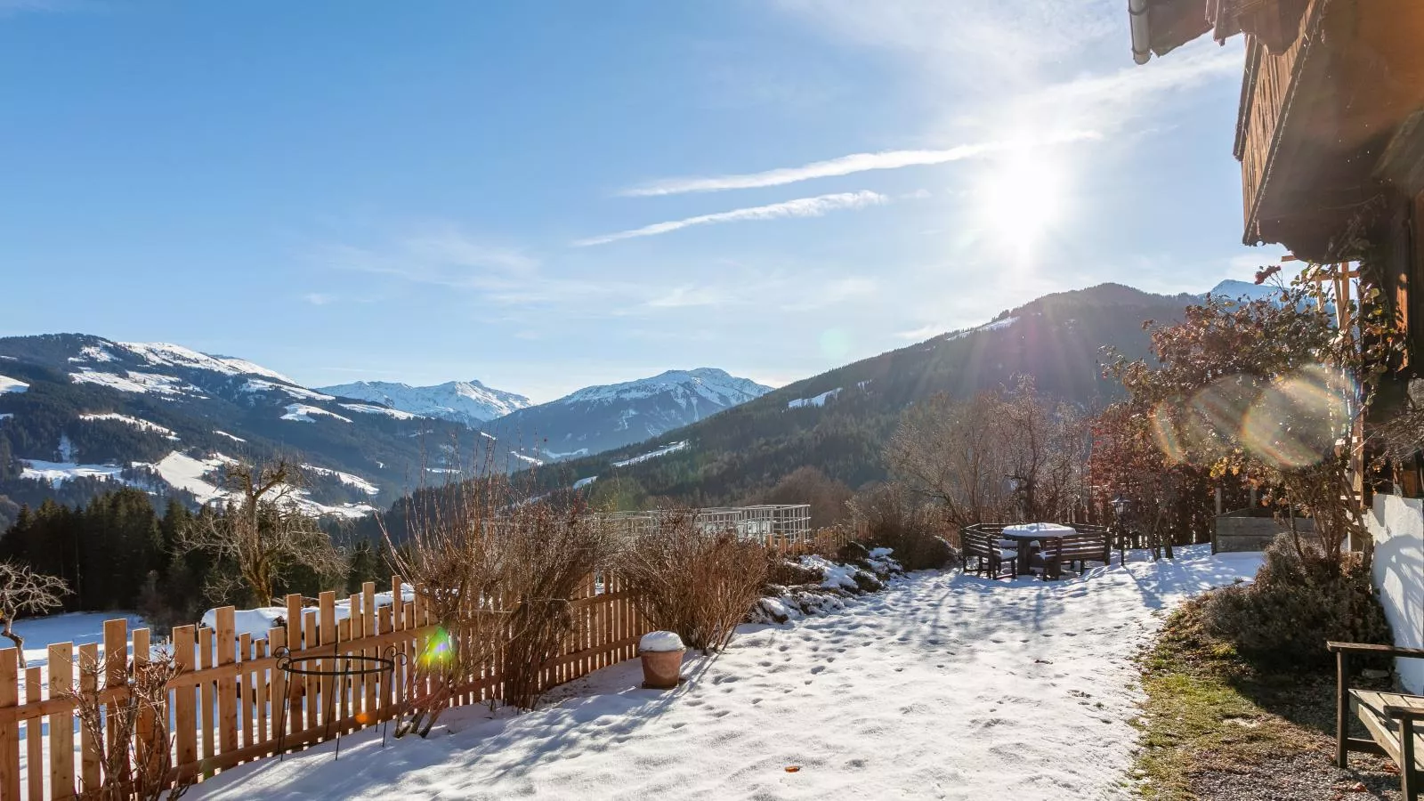Weberhäusl am Penningberg-Tuin winter