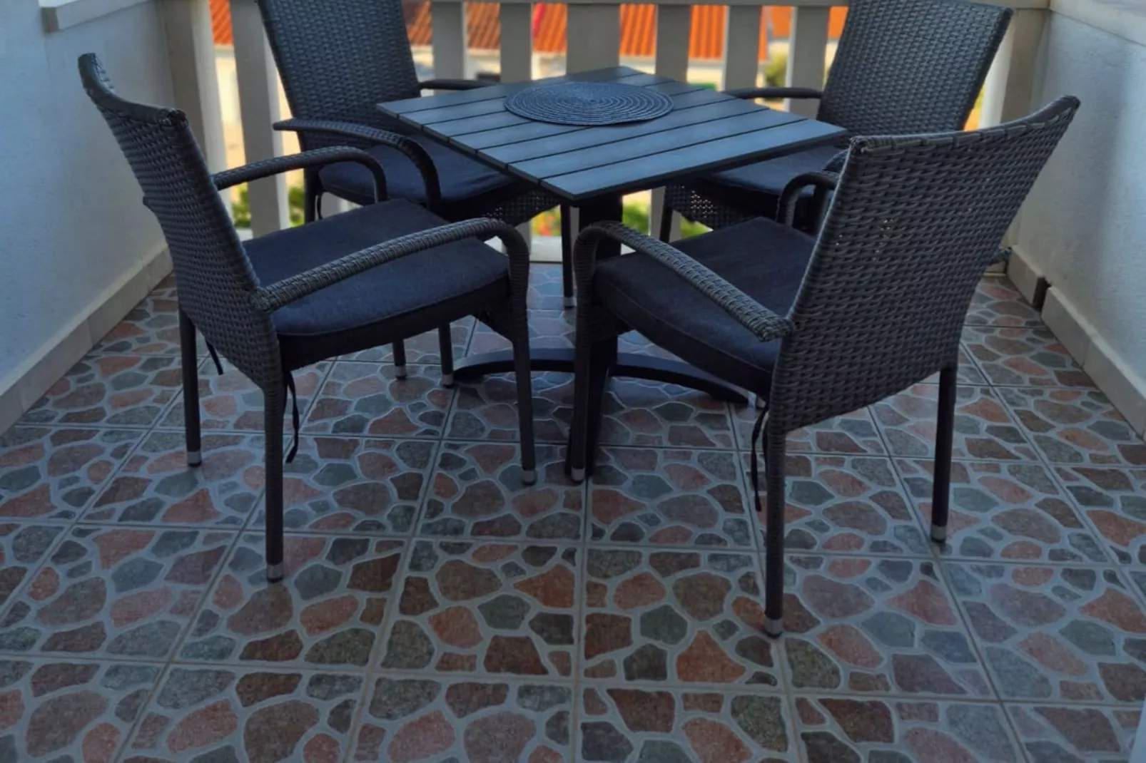 Villa Stella - Two Bedroom Apartment with Balcony and Sea View (Marilena)-Eetkamer