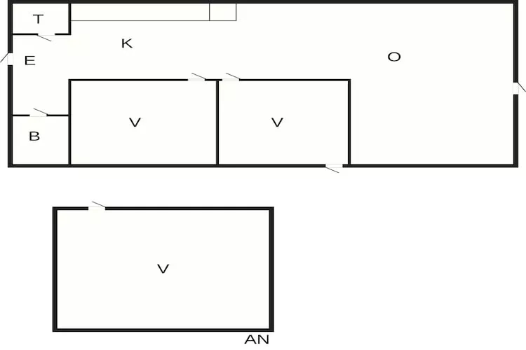 Gezellig vakantiehuis in Marielyst-By Traum-Plattegrond