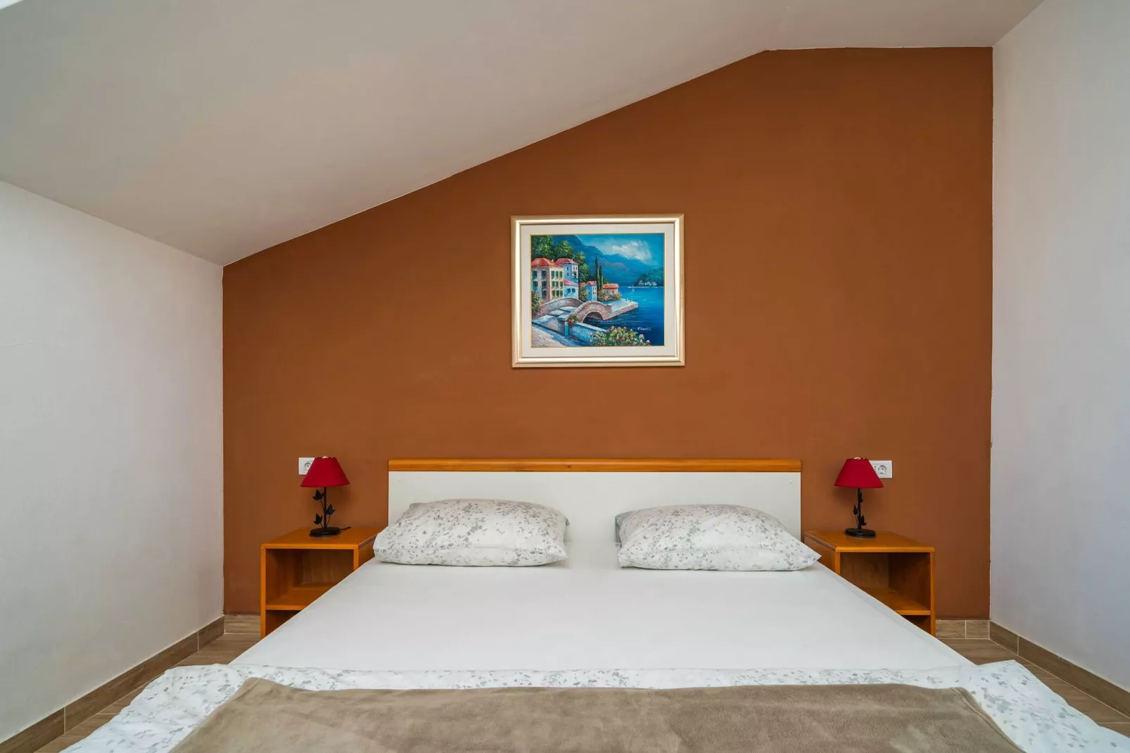 Apartments Senjo - Studio Apartment with Balcony and Sea View (Apartman 2)-Slaapkamer