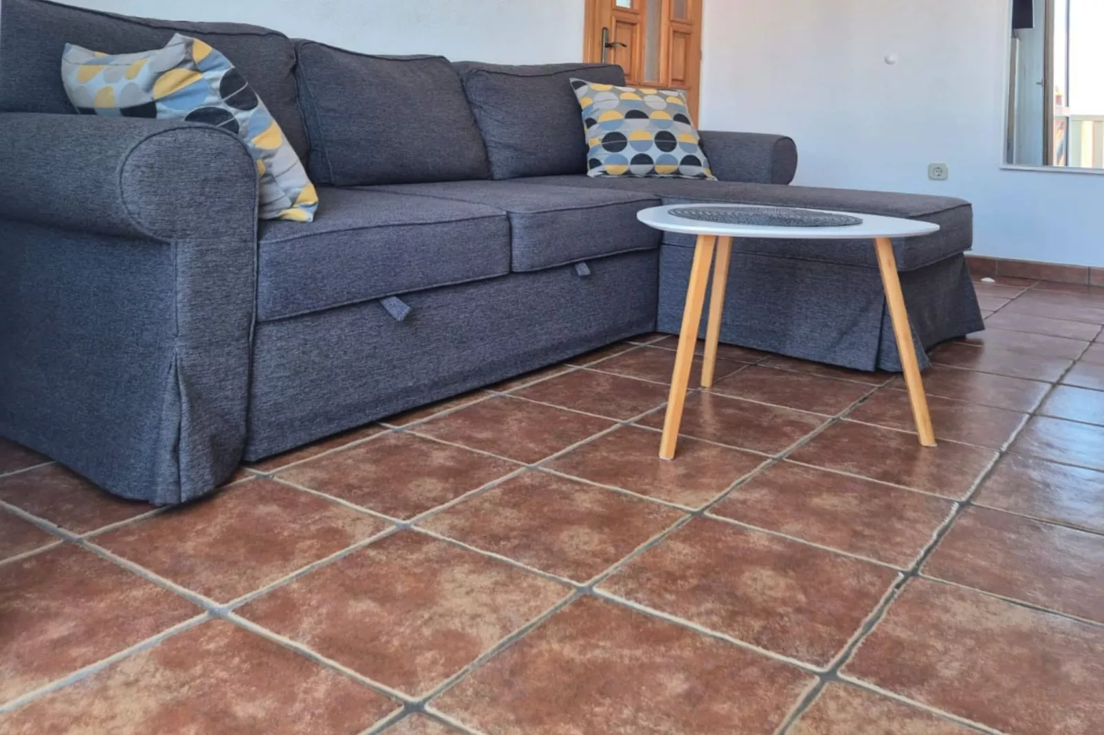 Villa Stella - Two Bedroom Apartment with Balcony and Sea View (Carla)-Woonkamer