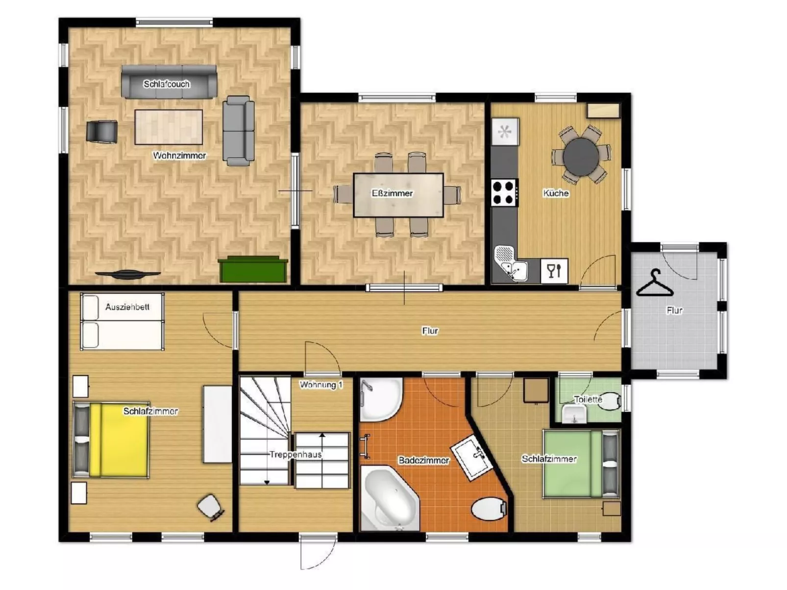 Gemütliche Ferienwohnung in Krina mit Garten und Grill