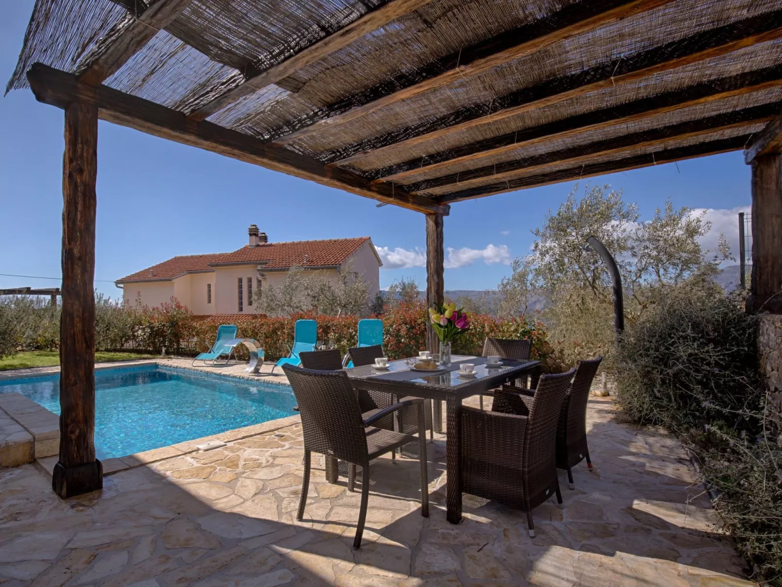 Villa "Oleandar" mit Schwimmbad und Meerblick