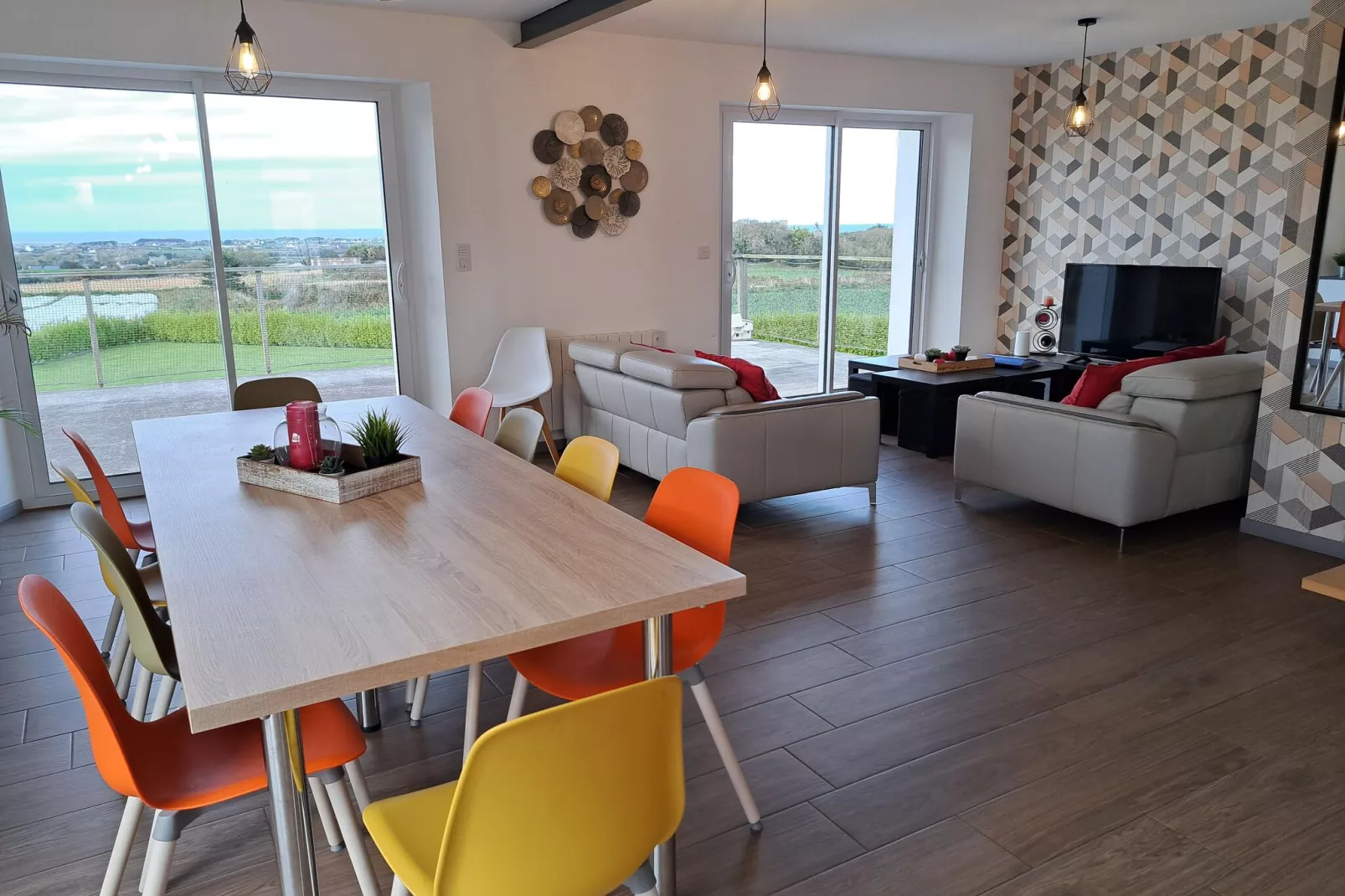 Ferienhaus mit Meerblick Cléder 4 Pers-Eetkamer