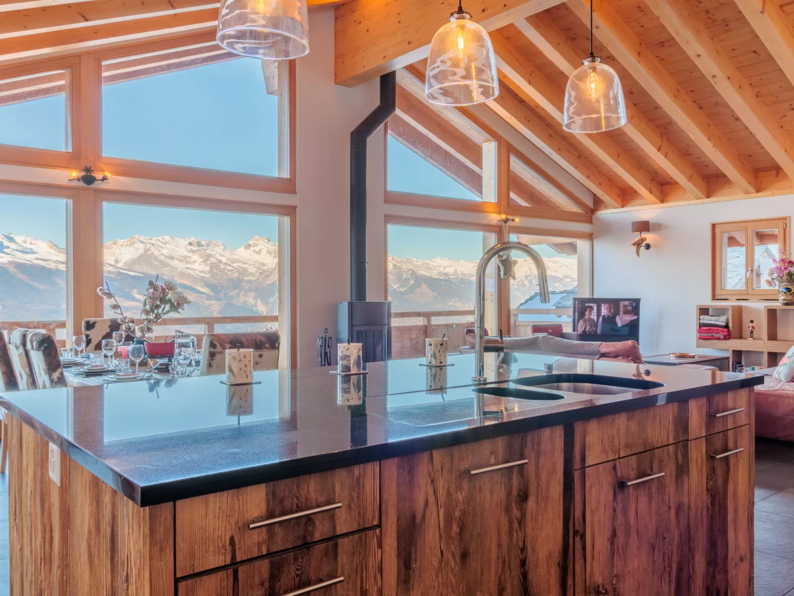 Chalet Flocon de Neige-Binnen