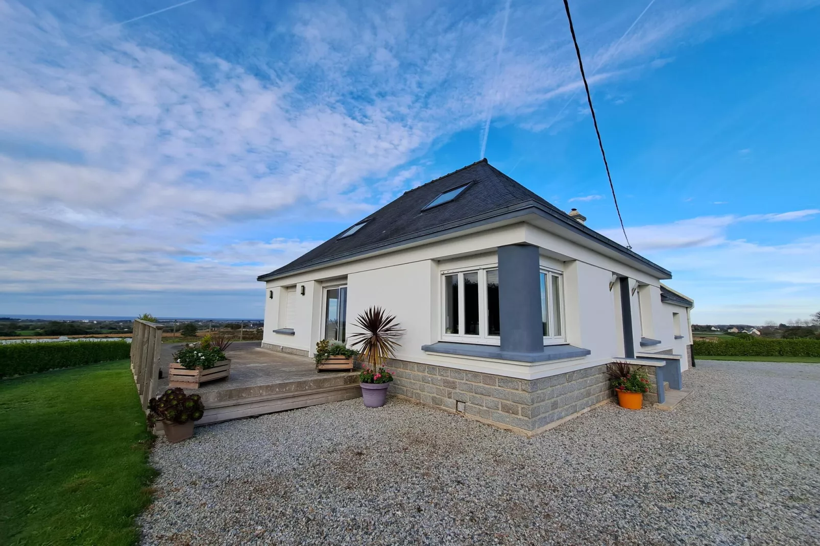 Ferienhaus mit Meerblick Cléder 4 Pers-Buitenkant zomer