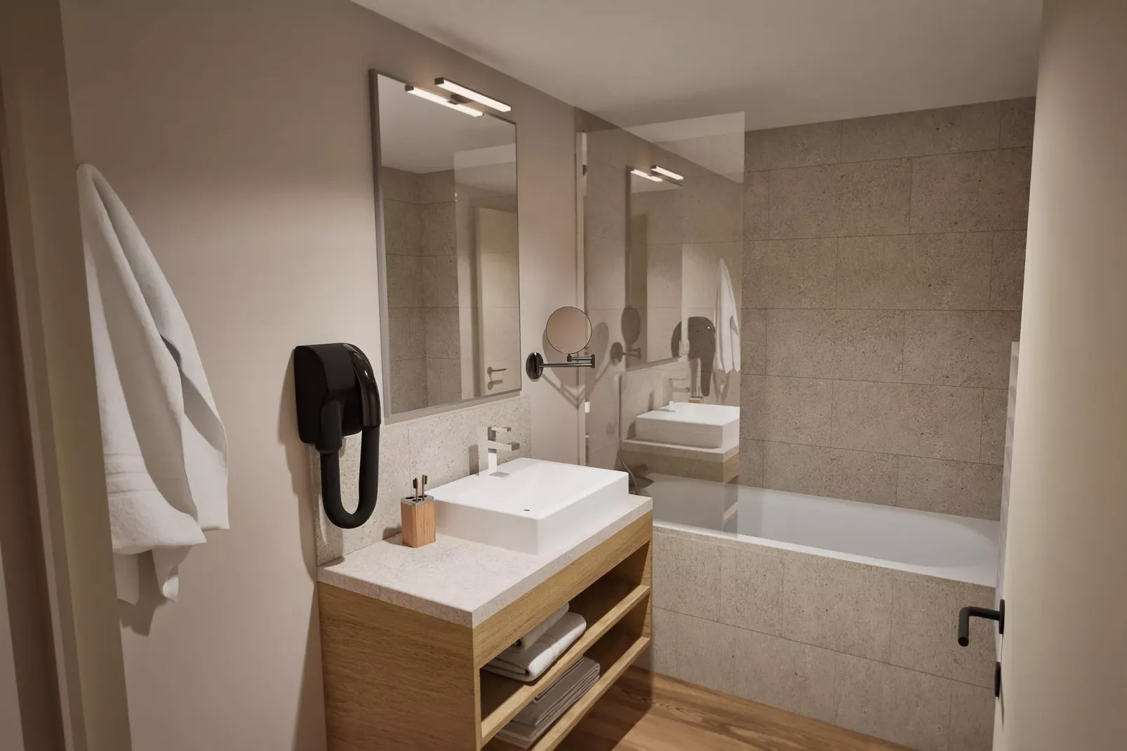 La Rosière - 2-3 bedroom apartment for 8 people-Badkamer