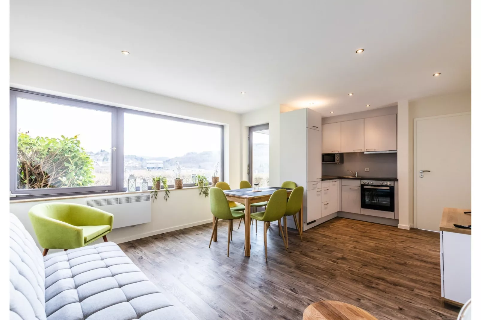 Bungalow Typ Z Campingpark Eifel-Woonkamer