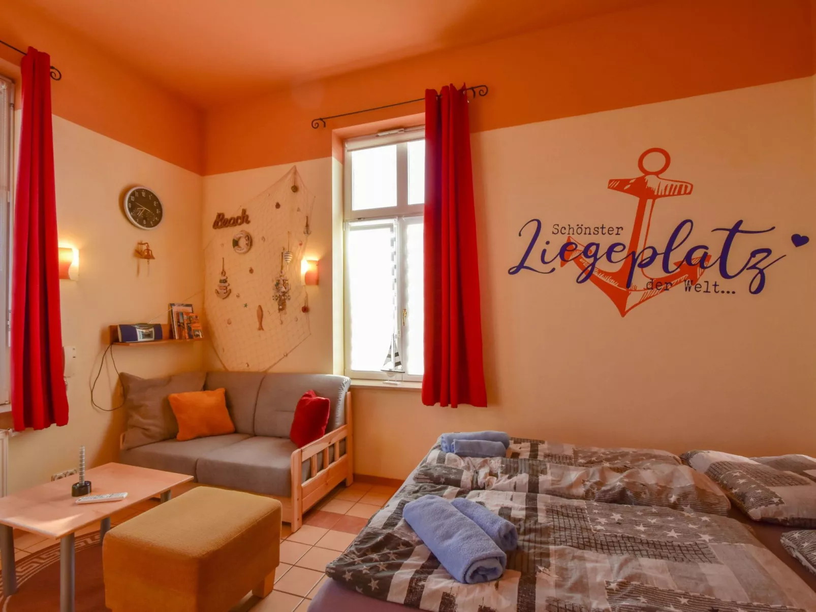 Strandnahe Ferienwohnung Lehrer Lämpel Nr. 1 - Binnen