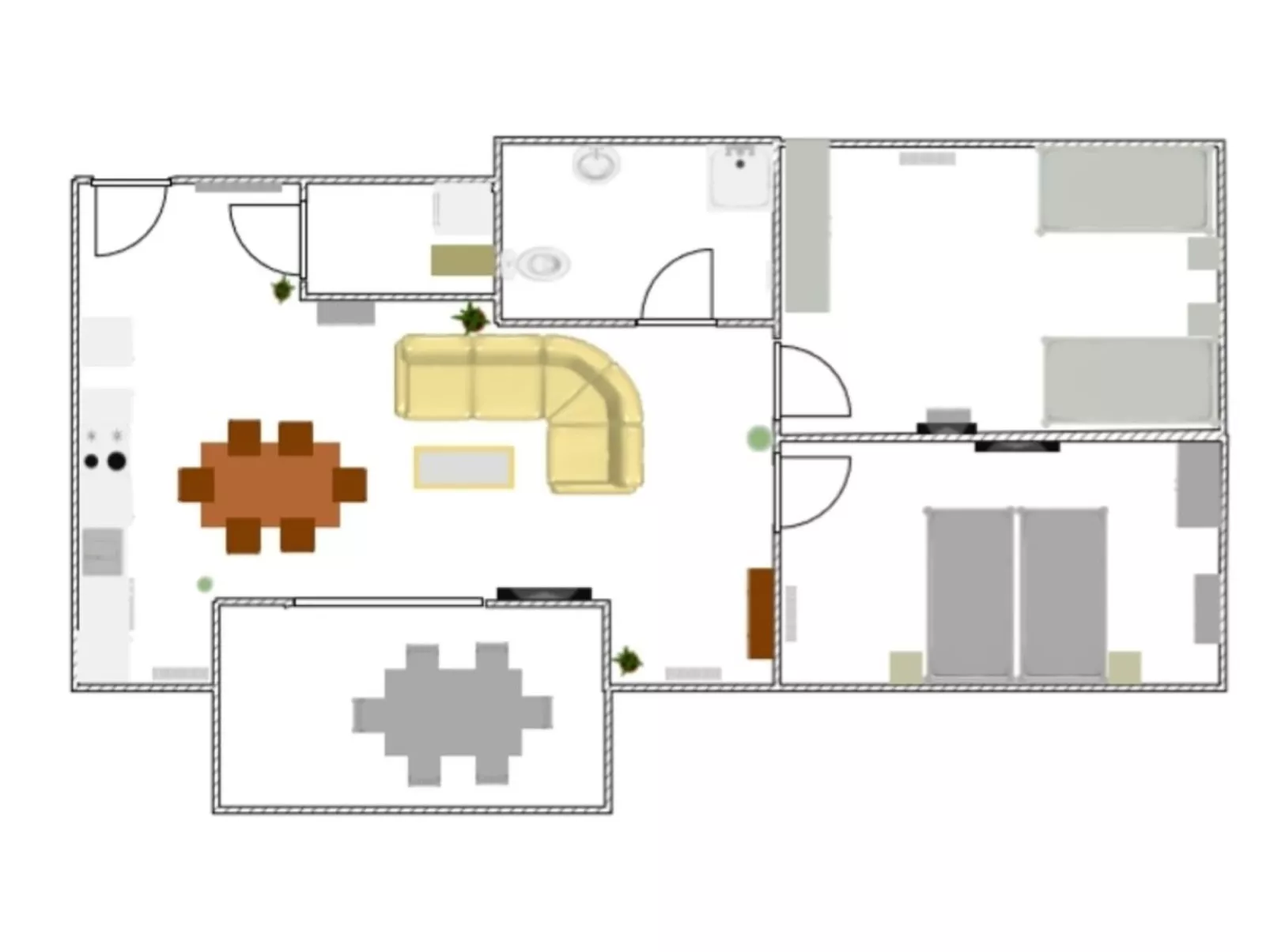 Landgut mit Dachterrasse - Binnen