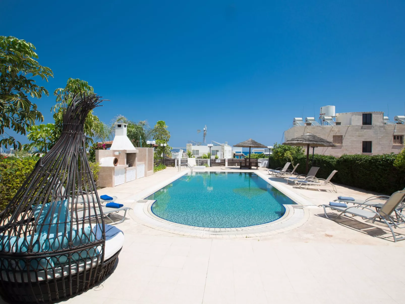 Protaras Villa mit Pool am Strand der Fig Tree Bay - Image-tags.info
