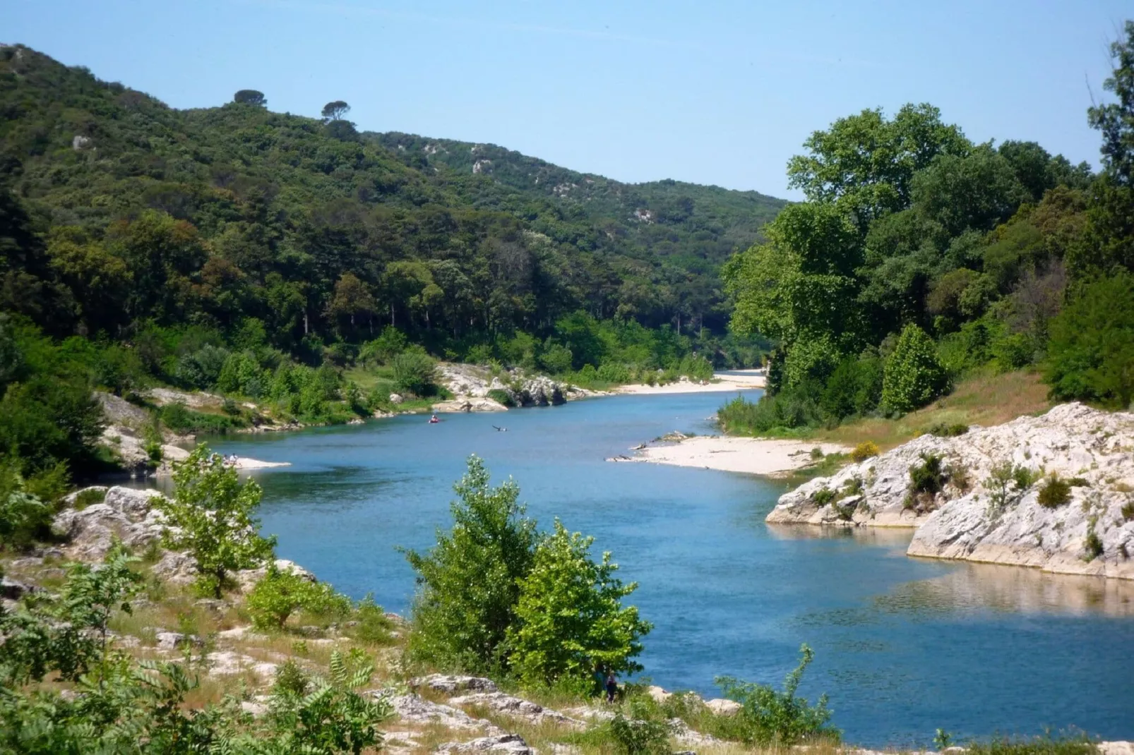 Doppelhaushälfte in Lussan / Le Tilleul-Gebieden zomer 20km