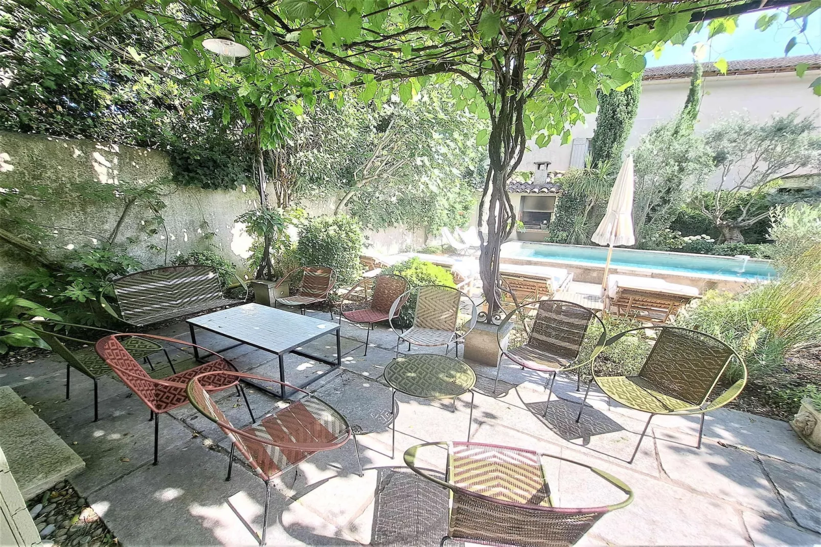 Mas Maillane demeure du XVIIIe entièrement rénové-Terrasbalkon