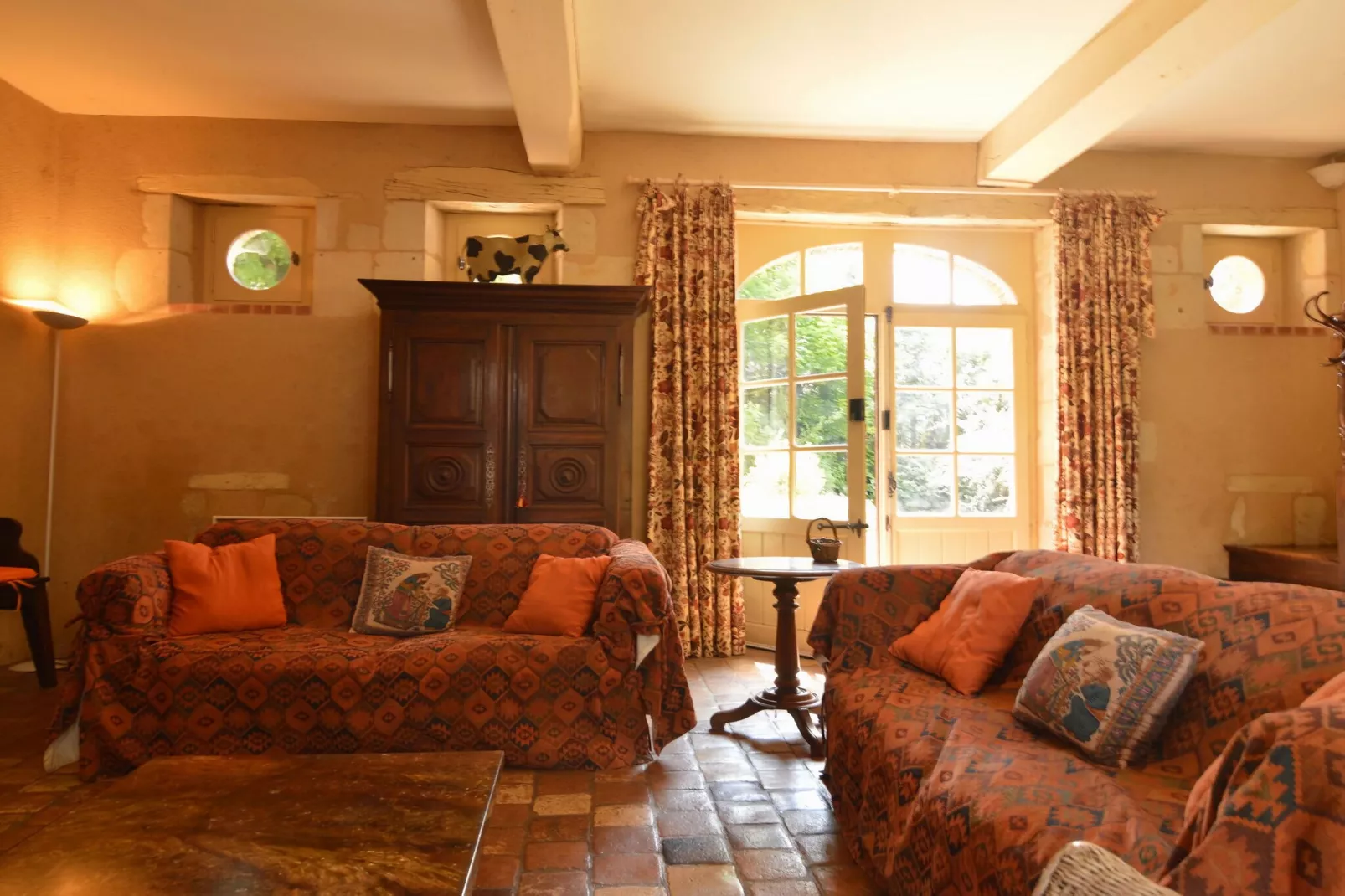 Ferme du Château de Néons-Woonkamer
