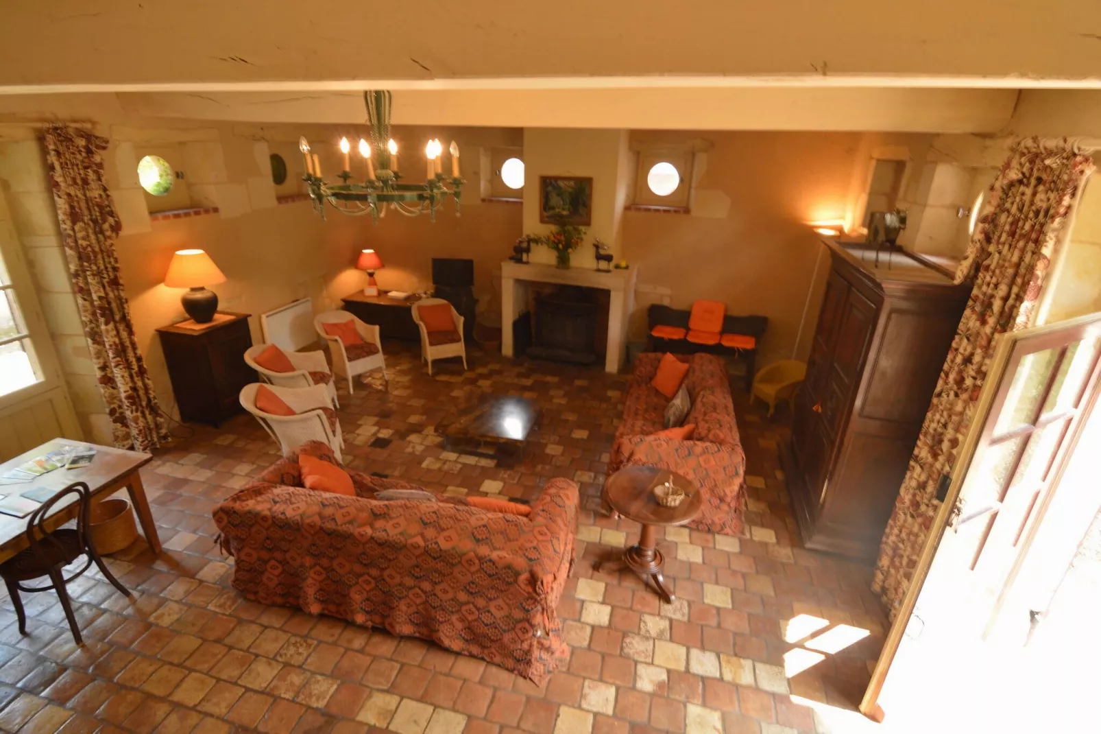 Ferme du Château de Néons-Woonkamer
