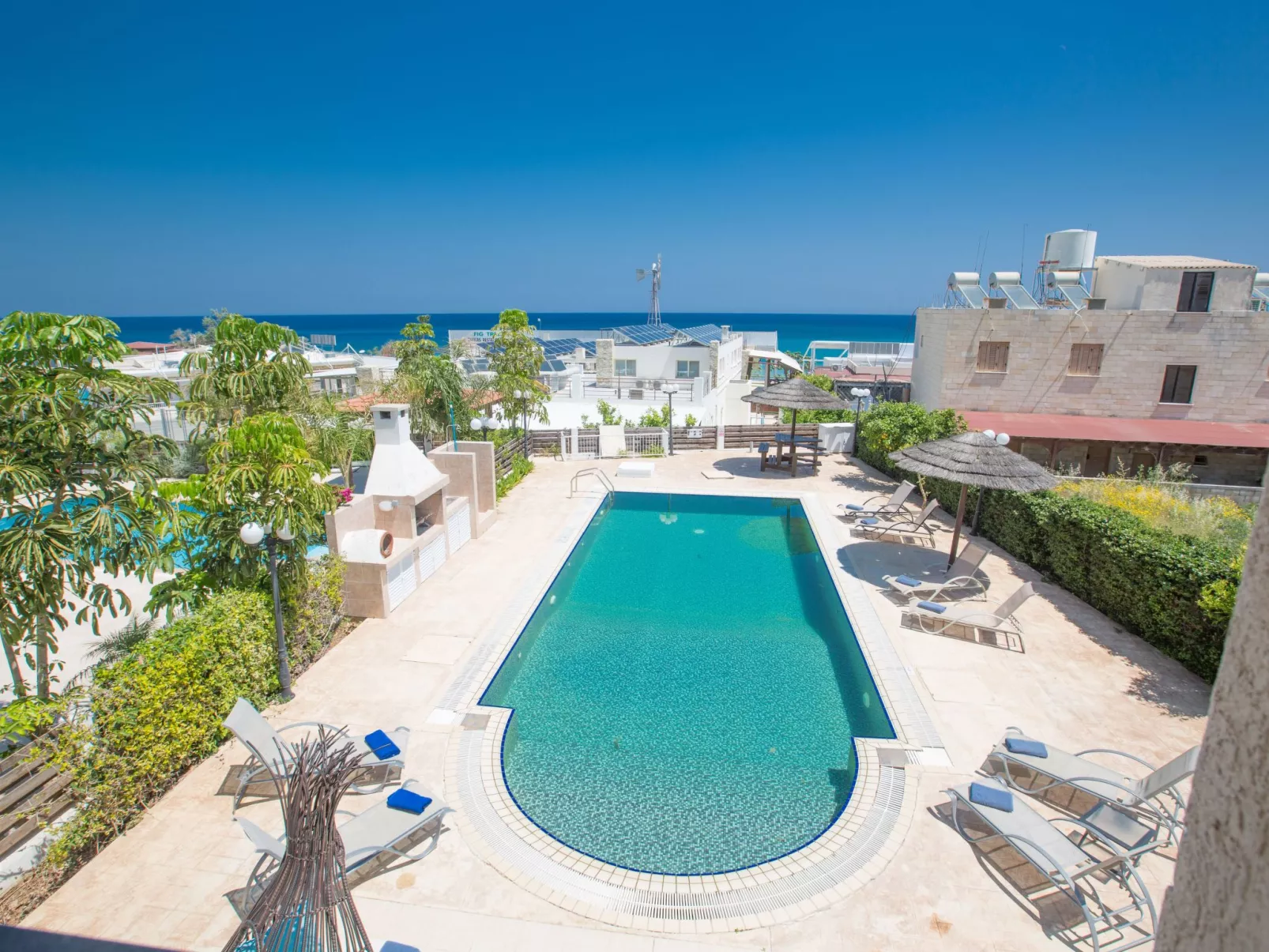 Protaras Villa mit Pool am Strand der Fig Tree Bay - Image-tags.info