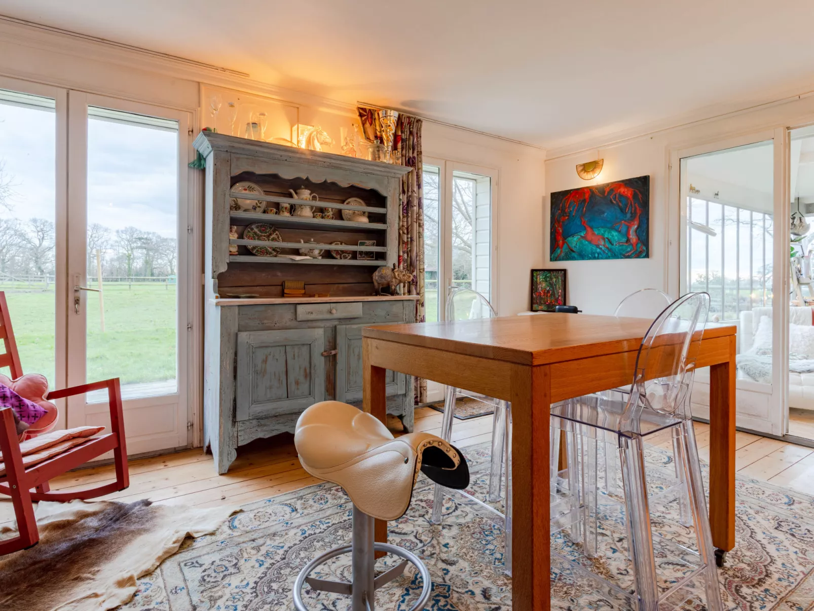 La maison du cavalier bleu - Binnen