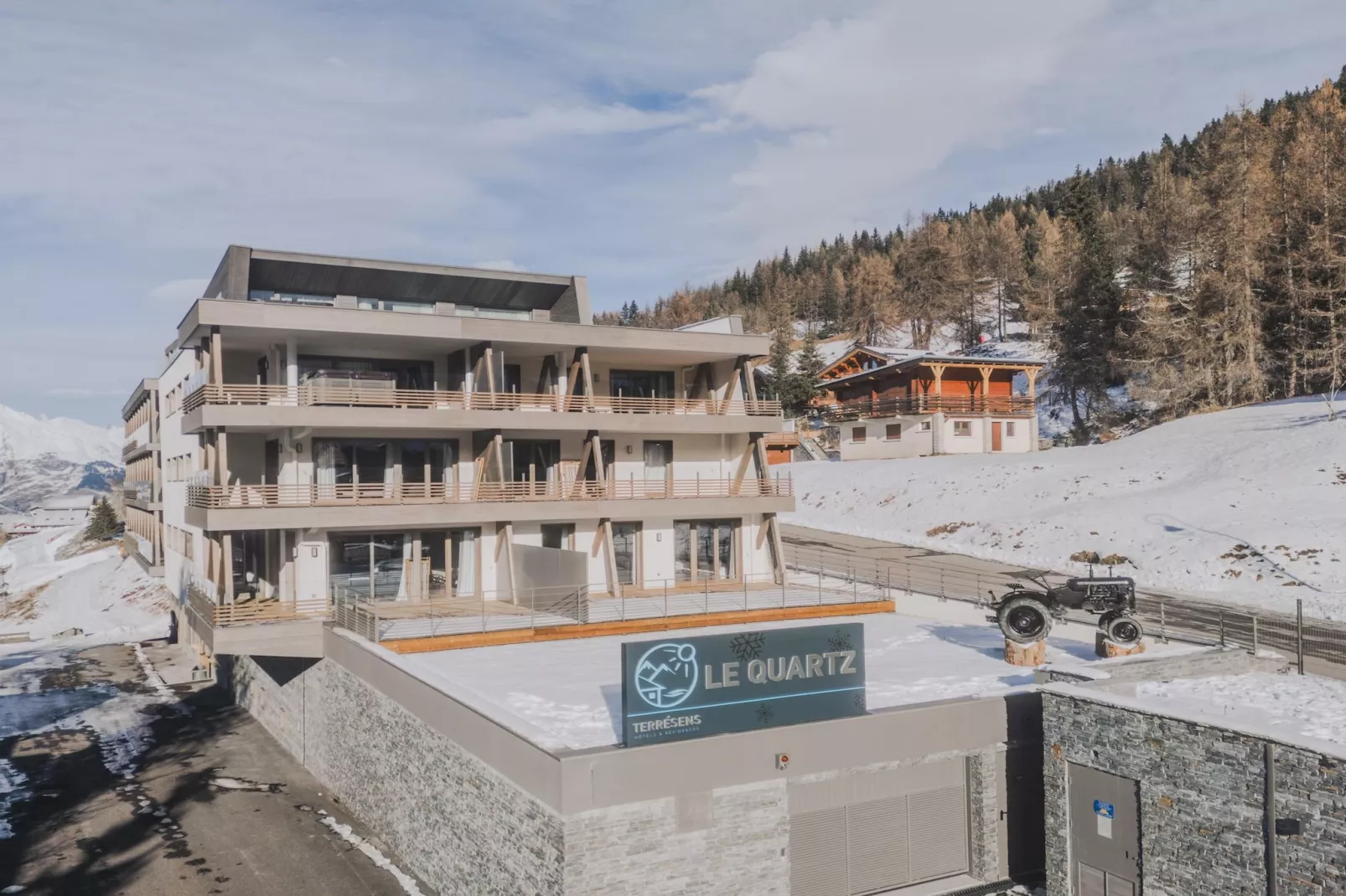 Résidence PLAN PEISEY Le Quartz -A74S-Exterieur winter