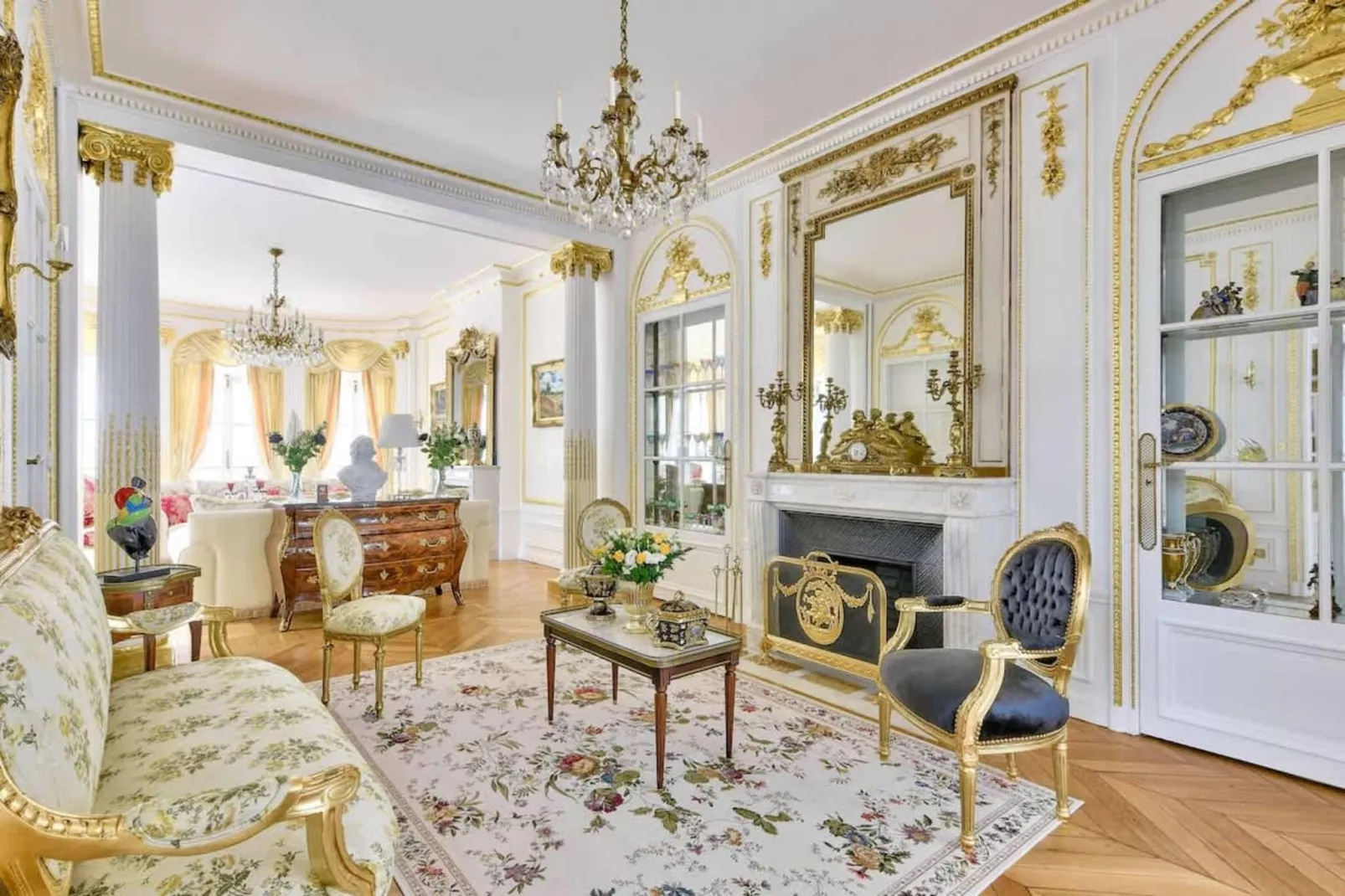 Noble demeure de luxe en plein coeur de Paris-Woonkamer