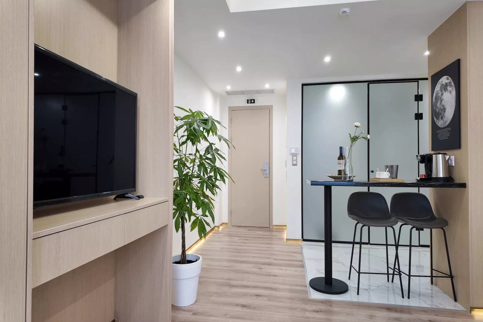 Double Deluxe Room-Woonkamer