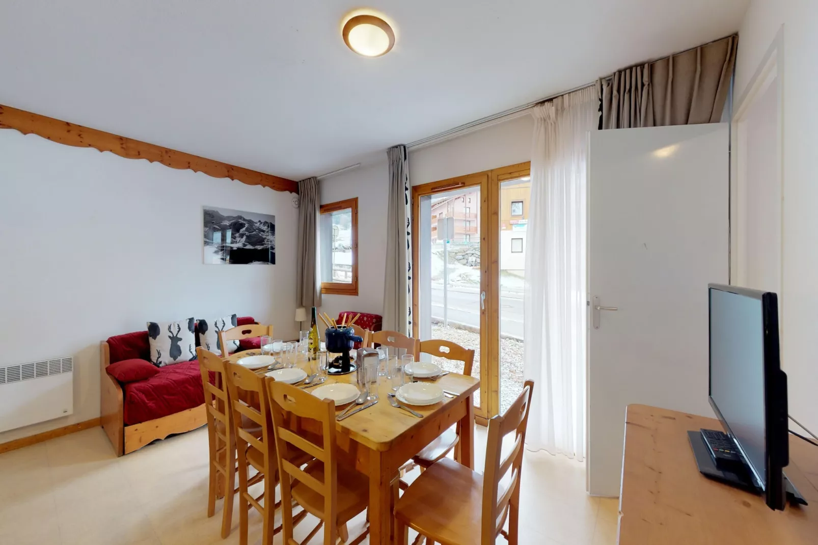 Balcons G 025 - PARC NAT. VANOISE appart. 8 pers. - Woonkamer