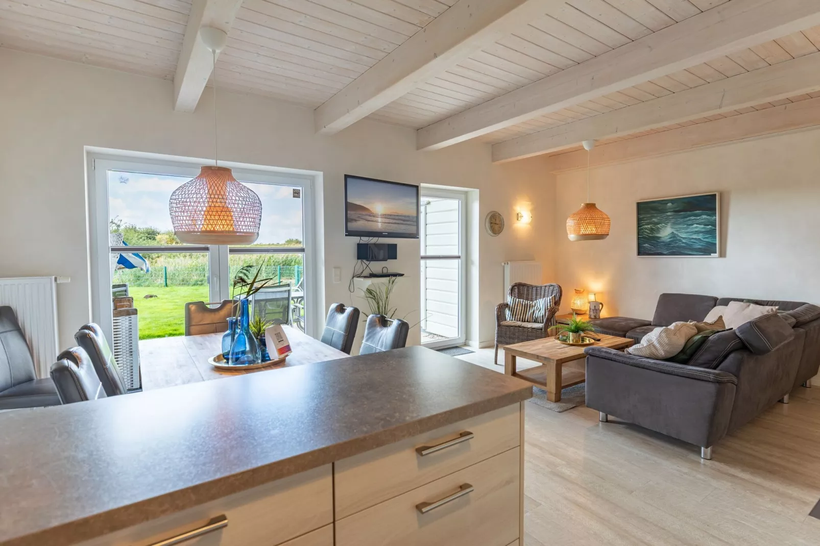 Reihenhaus in Dagebüll - Schimmelreiter-Woonkamer