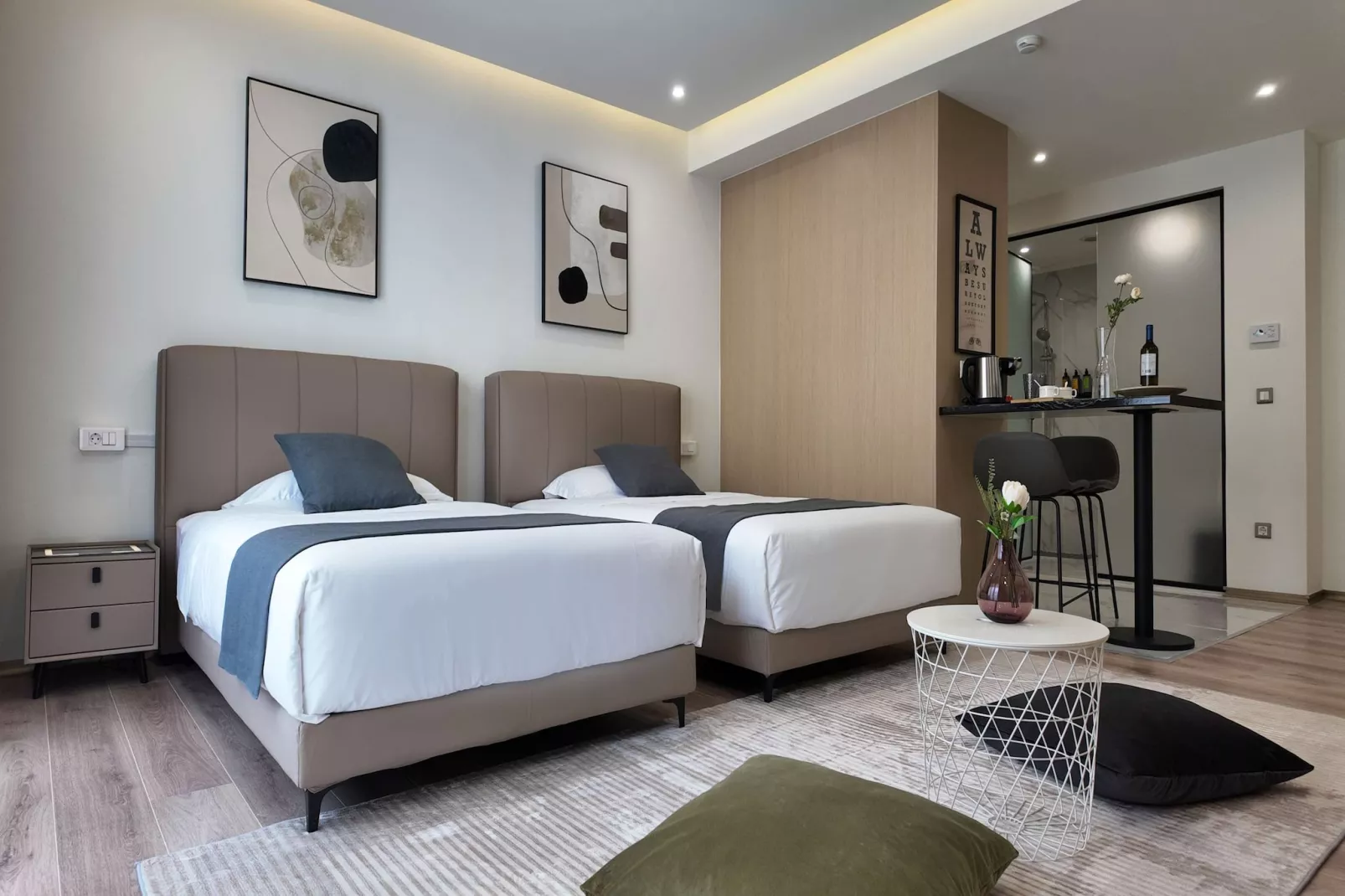 Twin Deluxe Room with Balcony-Slaapkamer