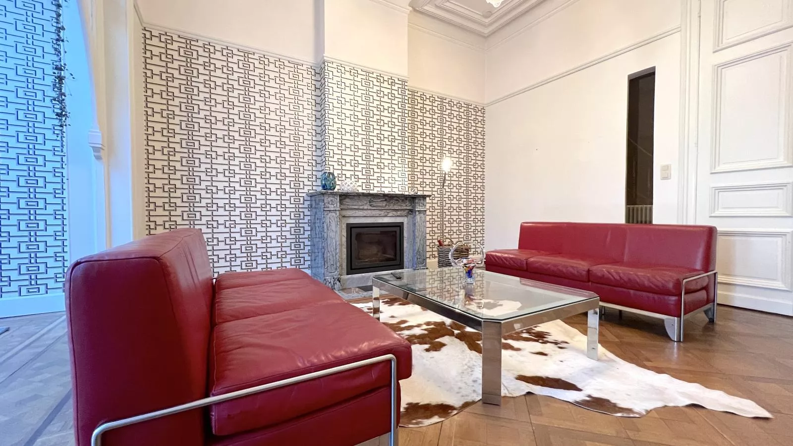 La Maison Bleue petite - Woonkamer