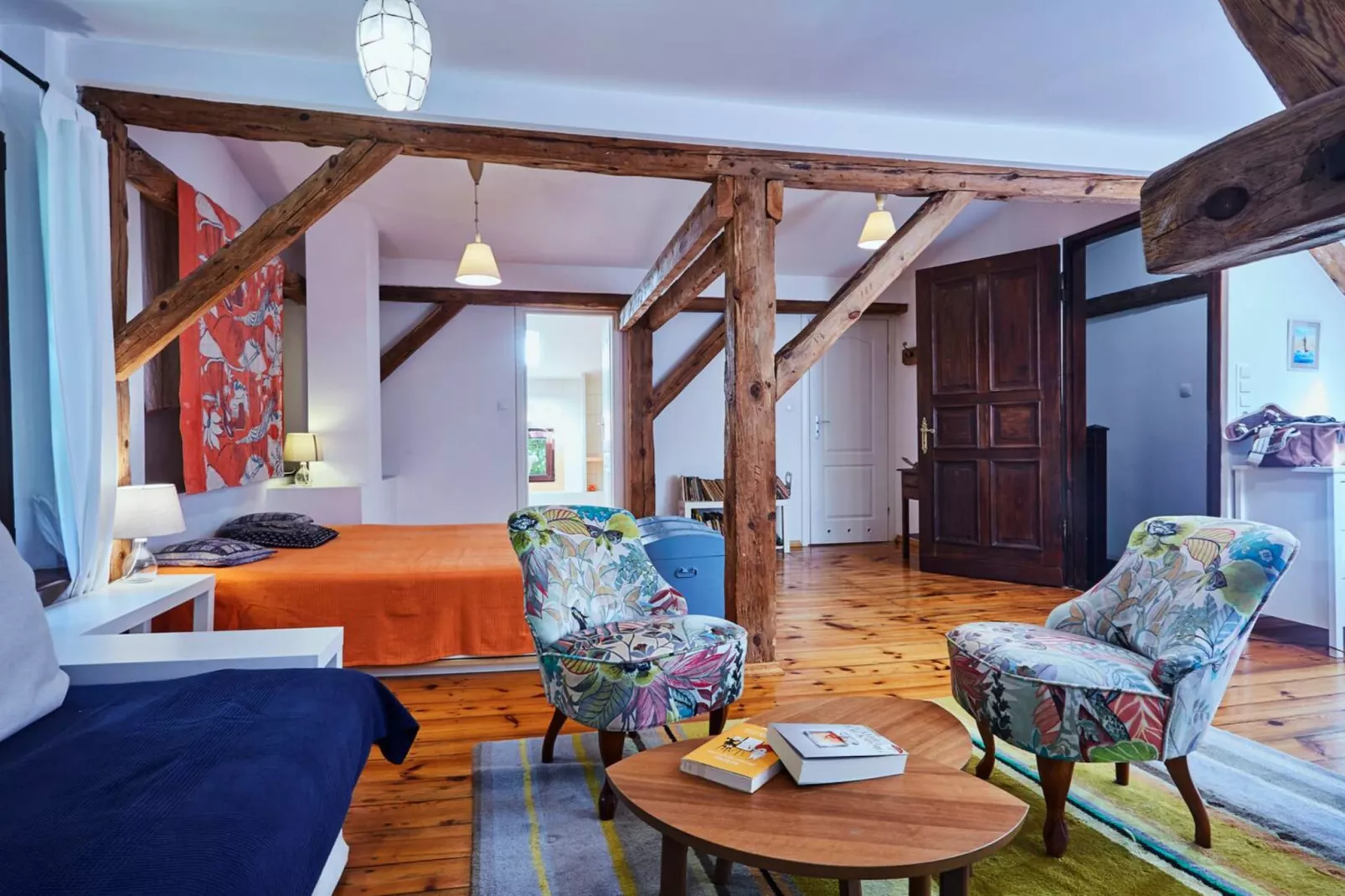 Dom wakacyjny w Sasinie dla max 10 osób - Woonkamer