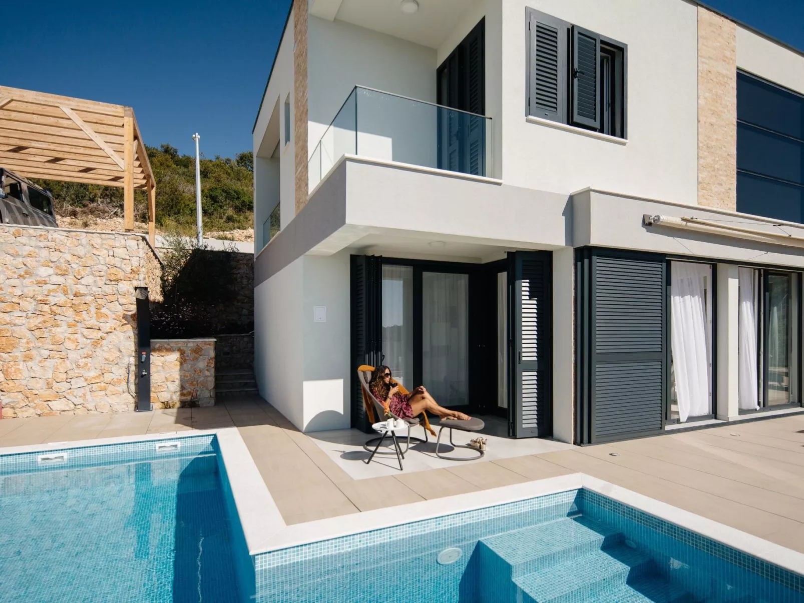 Charmantes Ferienhaus in Vinišće mit Privatem Pool und Meerblick - Image-tags.info