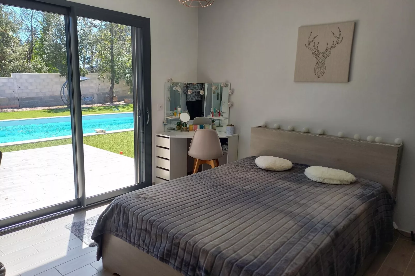 Superbe villa moderne et familliale-Slaapkamer