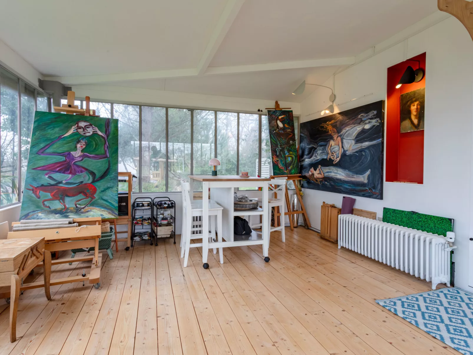 La maison du cavalier bleu - Binnen