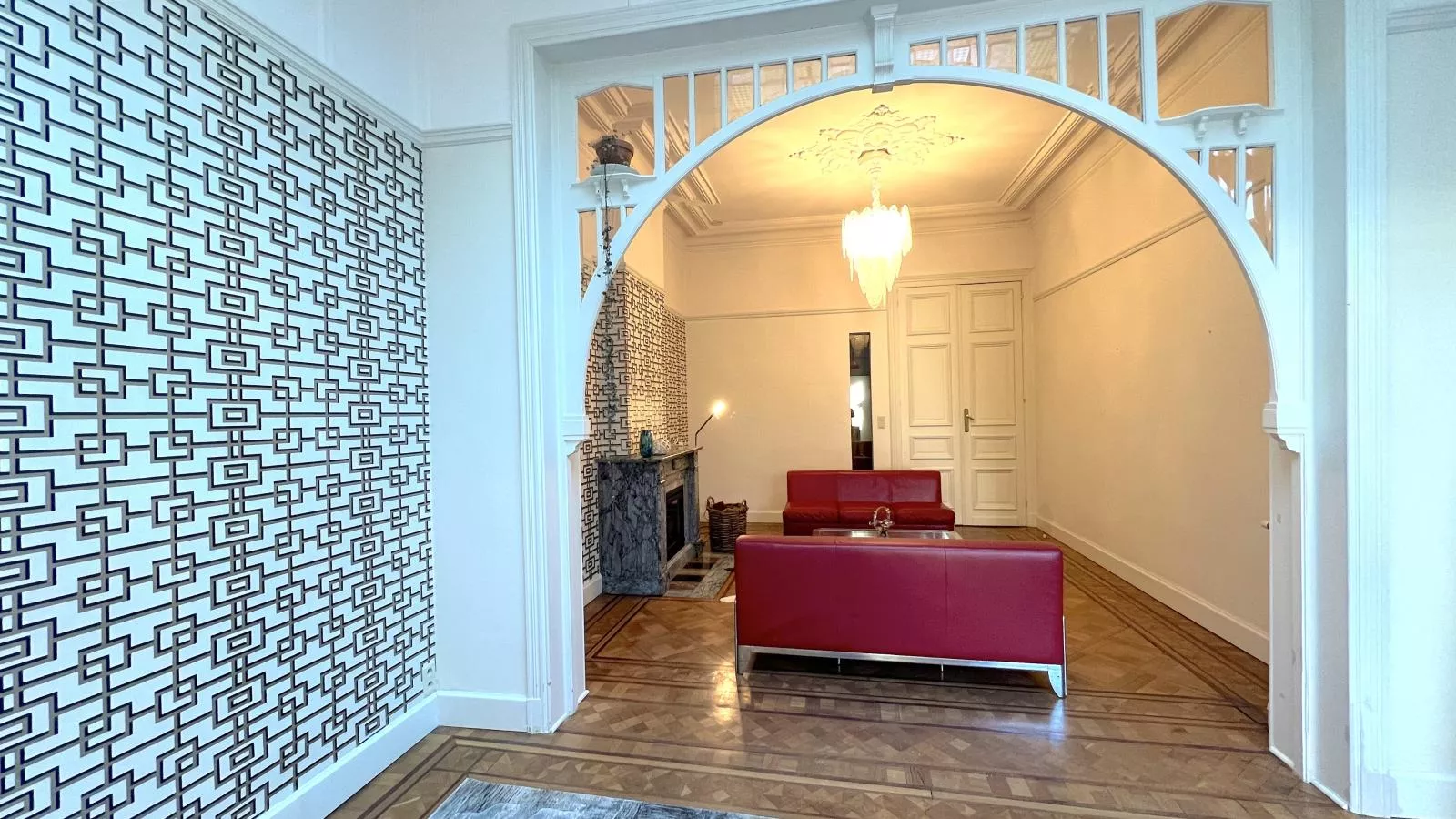 La Maison Bleue petite - Woonkamer