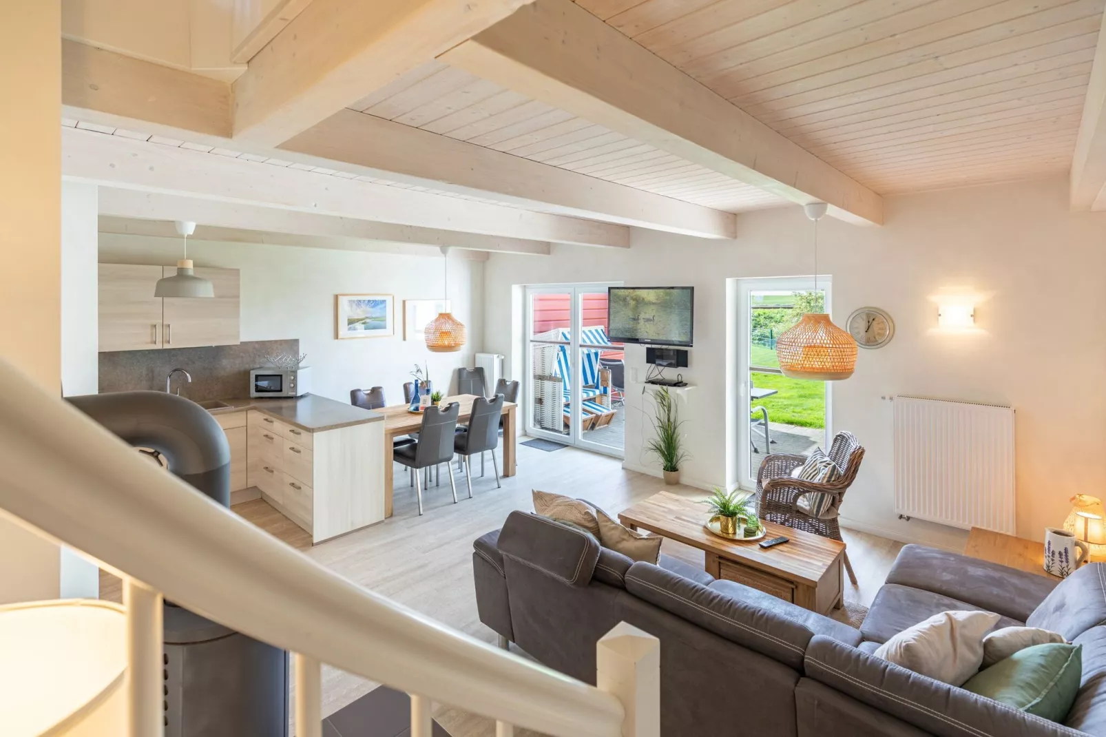 Reihenhaus in Dagebüll - Schimmelreiter-Woonkamer