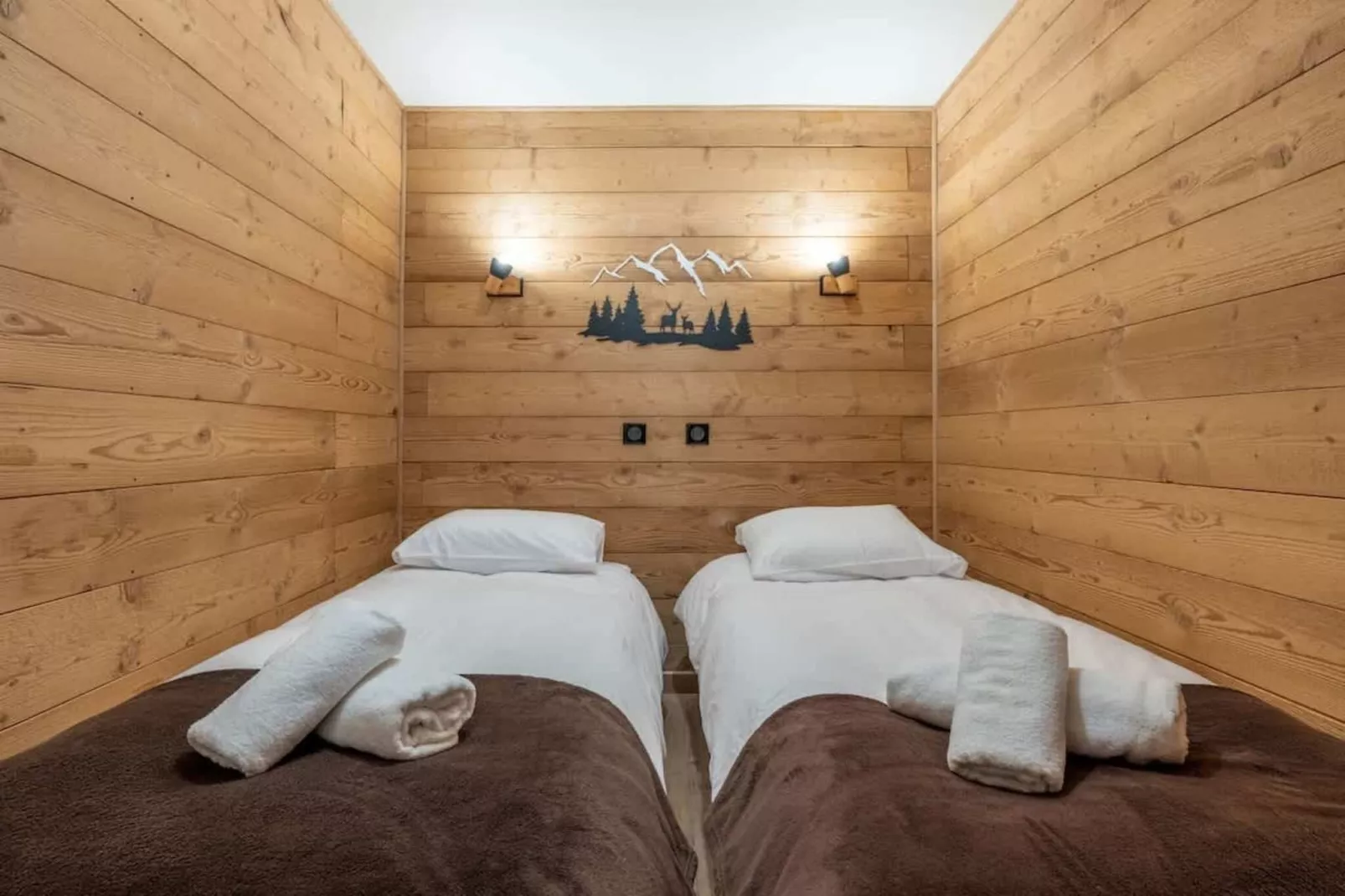 Appartement "chalet" avec parking vue imprenable-Slaapkamer