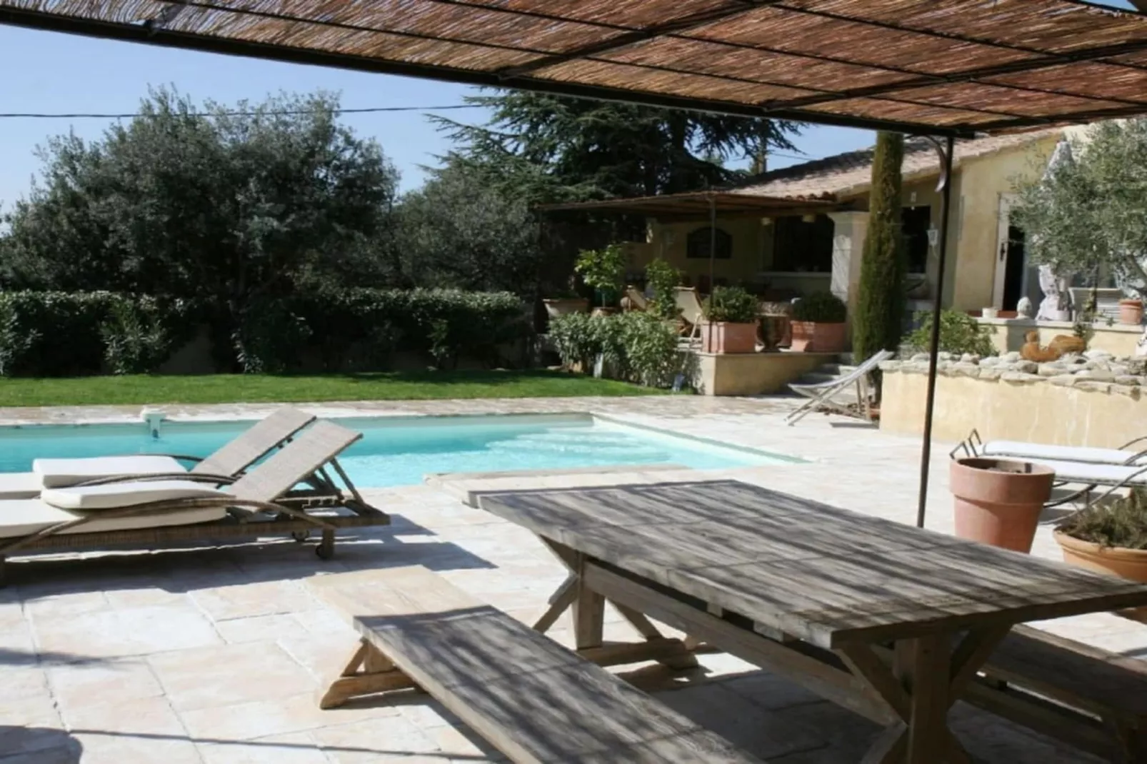 La Chaleureuse - Villa avec piscine privée en Luberon-Terrasbalkon
