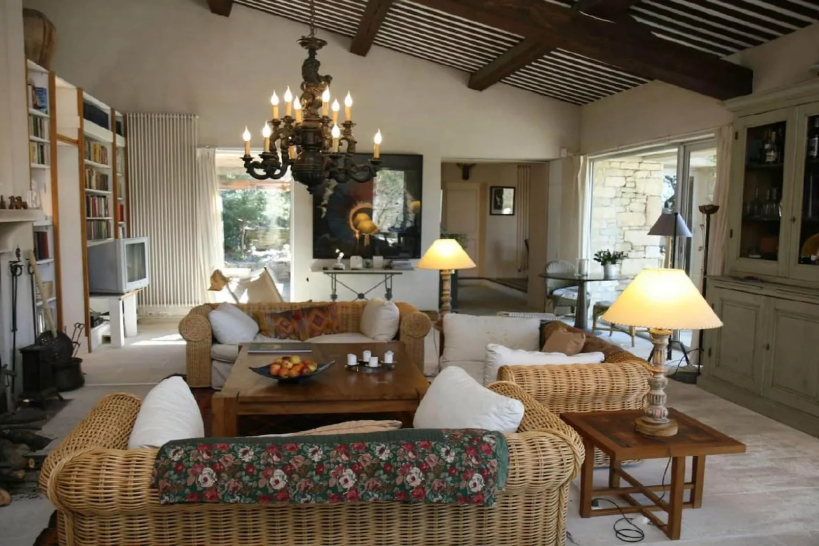 Villa l'Authentique vue a 360 degrés et piscine privée - Woonkamer