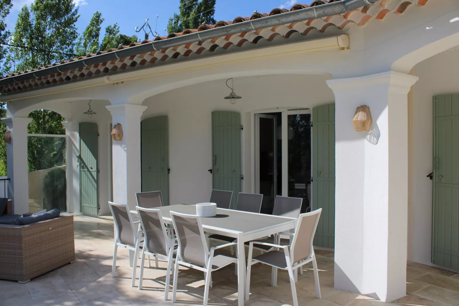 Villa des Trois Palmiers-Terrasbalkon