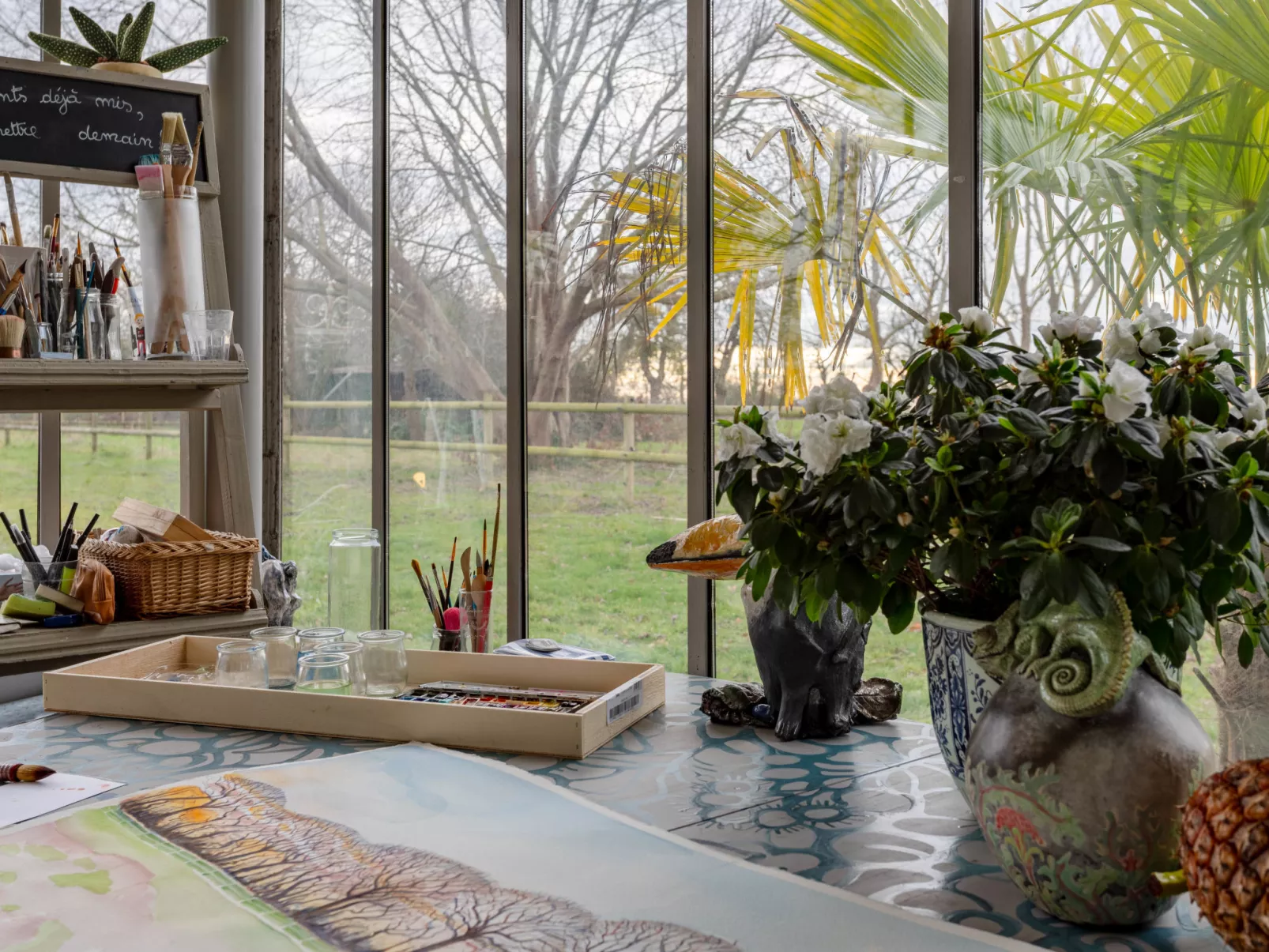 La maison du cavalier bleu - Binnen