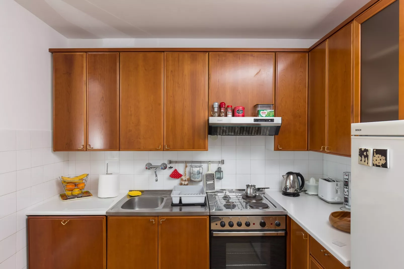 Apartment Nana-One Bedroom Apartment with Loggia and Sea View-Keuken