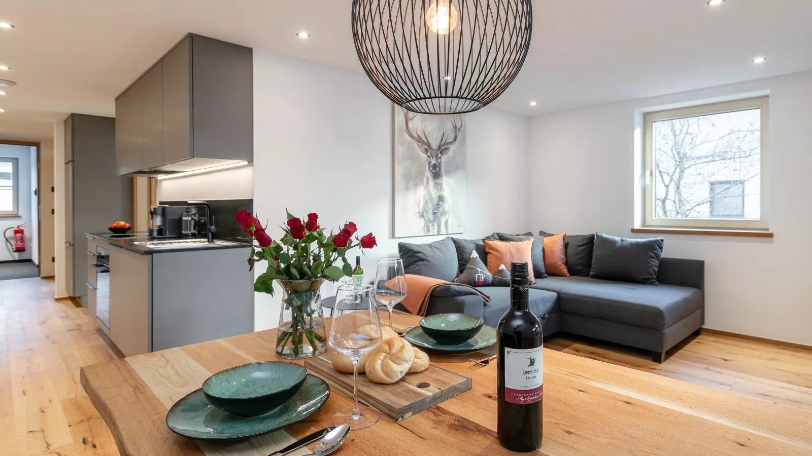 Haus Tauernblick Top 2 und 3 und 4-Woonkamer