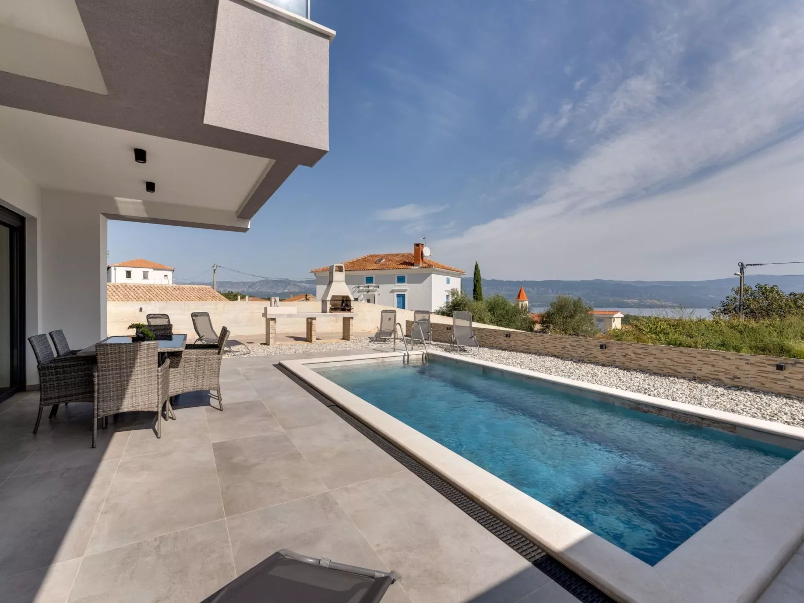 Villa "Rosemary" mit Pool und Panoramablick auf das Meer - Image-tags.info
