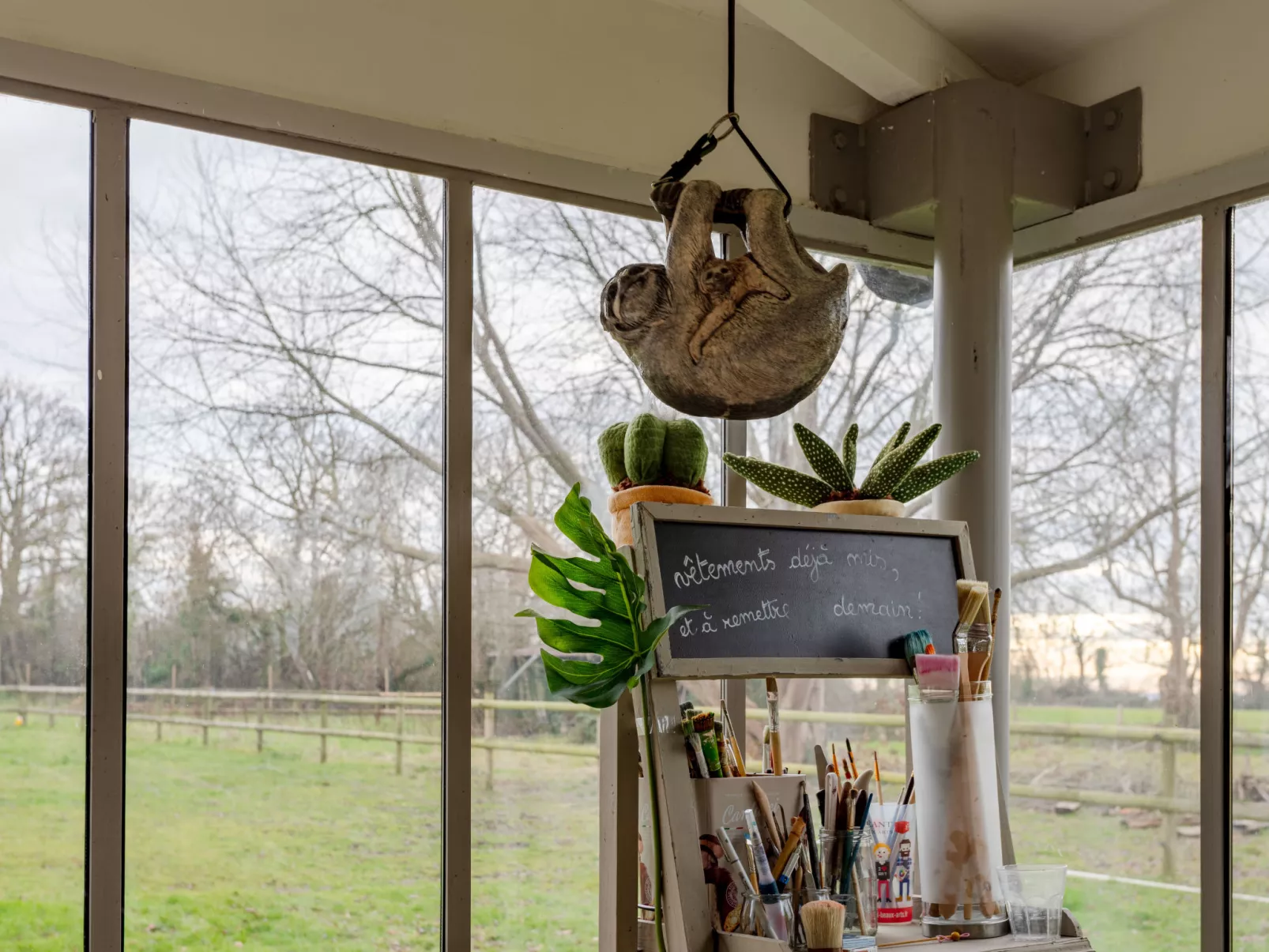 La maison du cavalier bleu - Buiten