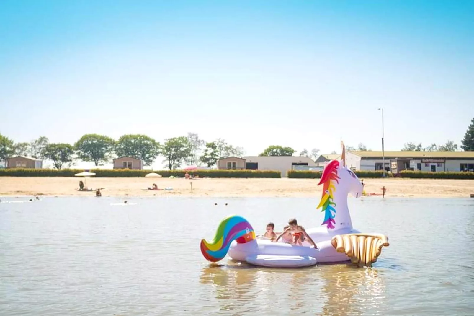 Beach Lodges-Gebieden zomer 1km