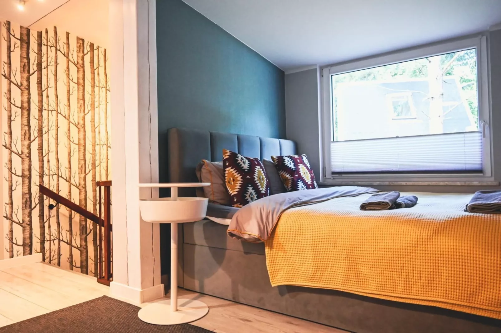 Dom w Starych Czaplach z domkiem na drzewie-Slaapkamer