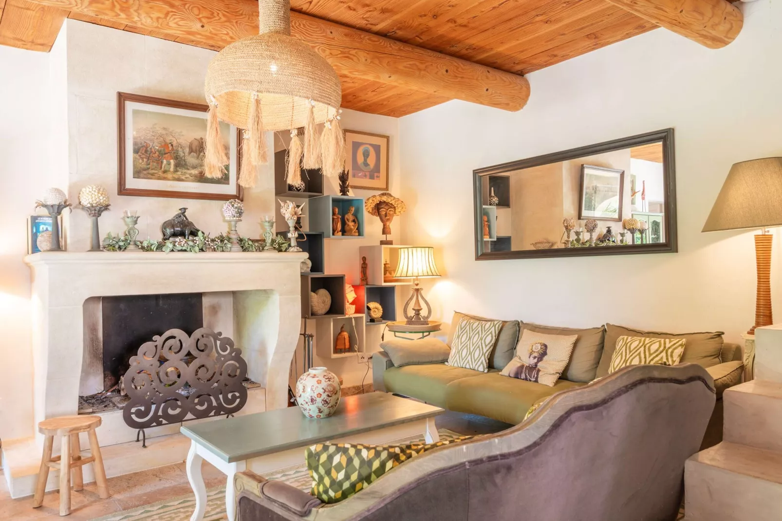 Mas authentique à Paradou Alpilles-Woonkamer