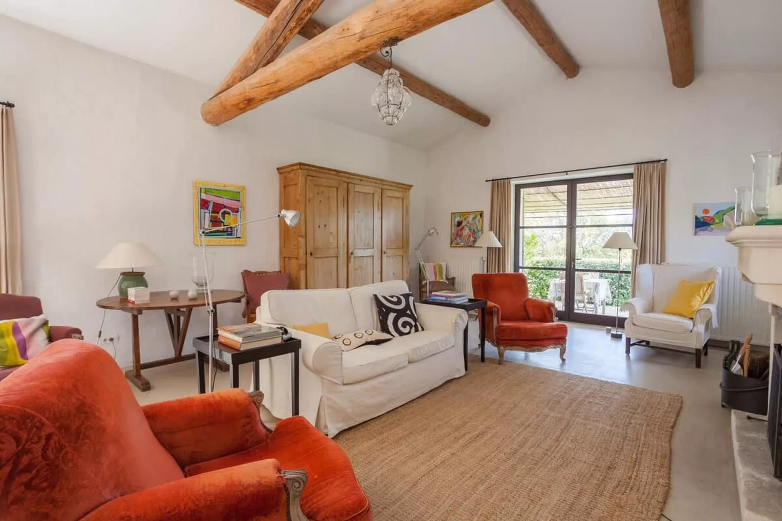 Villa Les Beaumettes - Havre de paix dans le Luberon-Woonkamer